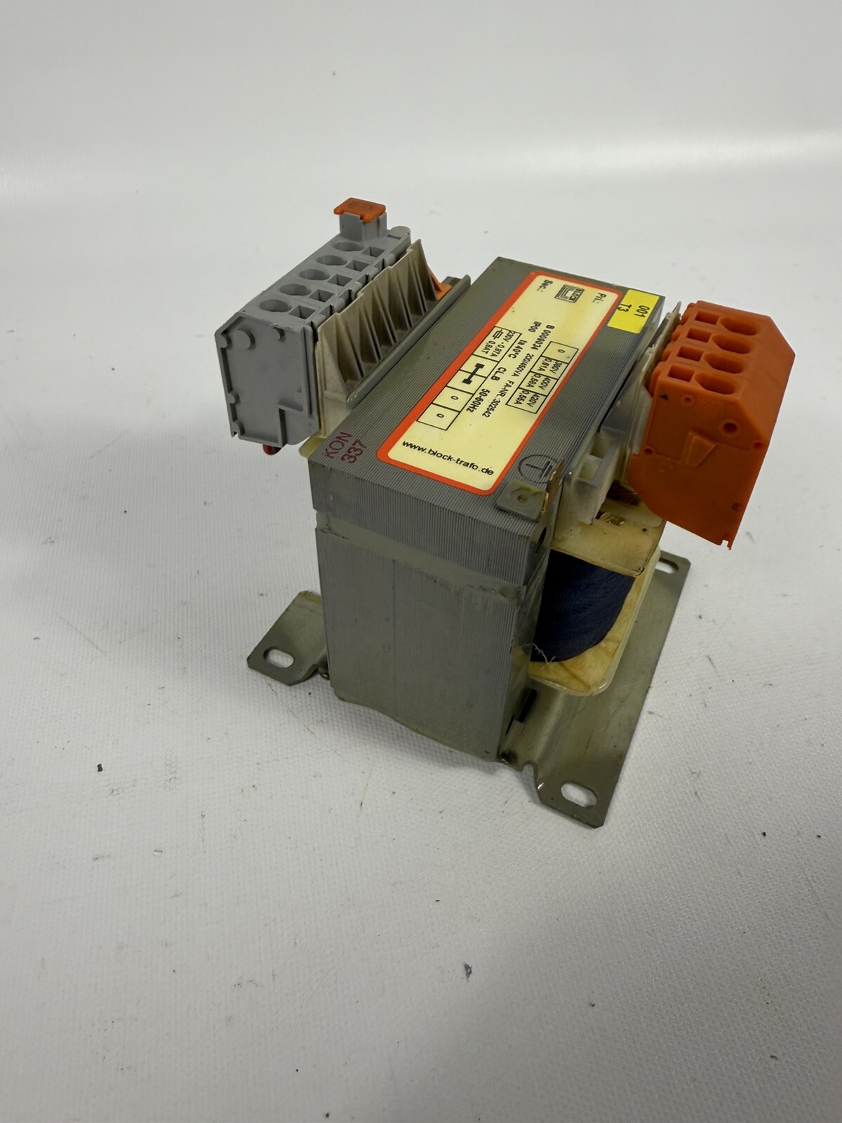 NEW BLOCK B 0009034 TRANSFORMER, 200/450VA, 50-60Hz