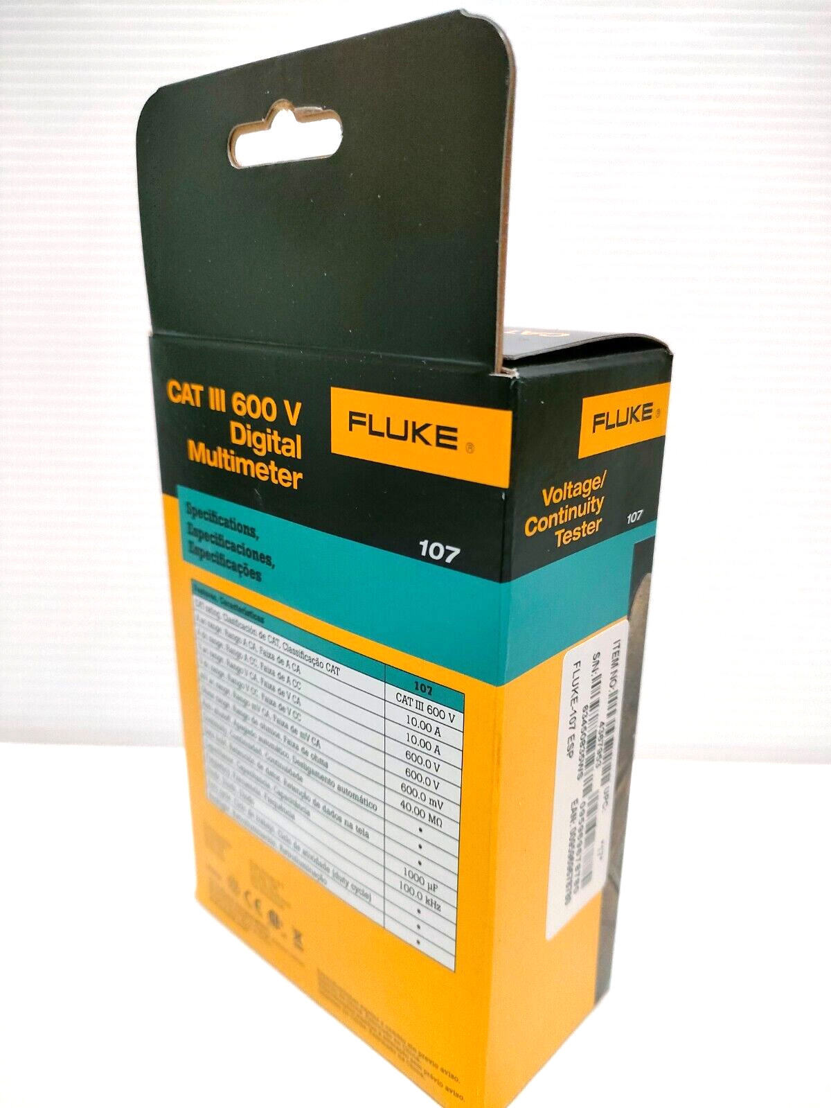 FLUKE 107 Handheld Digital Multimeter AC/DC Current By Fluke 107 From Japan