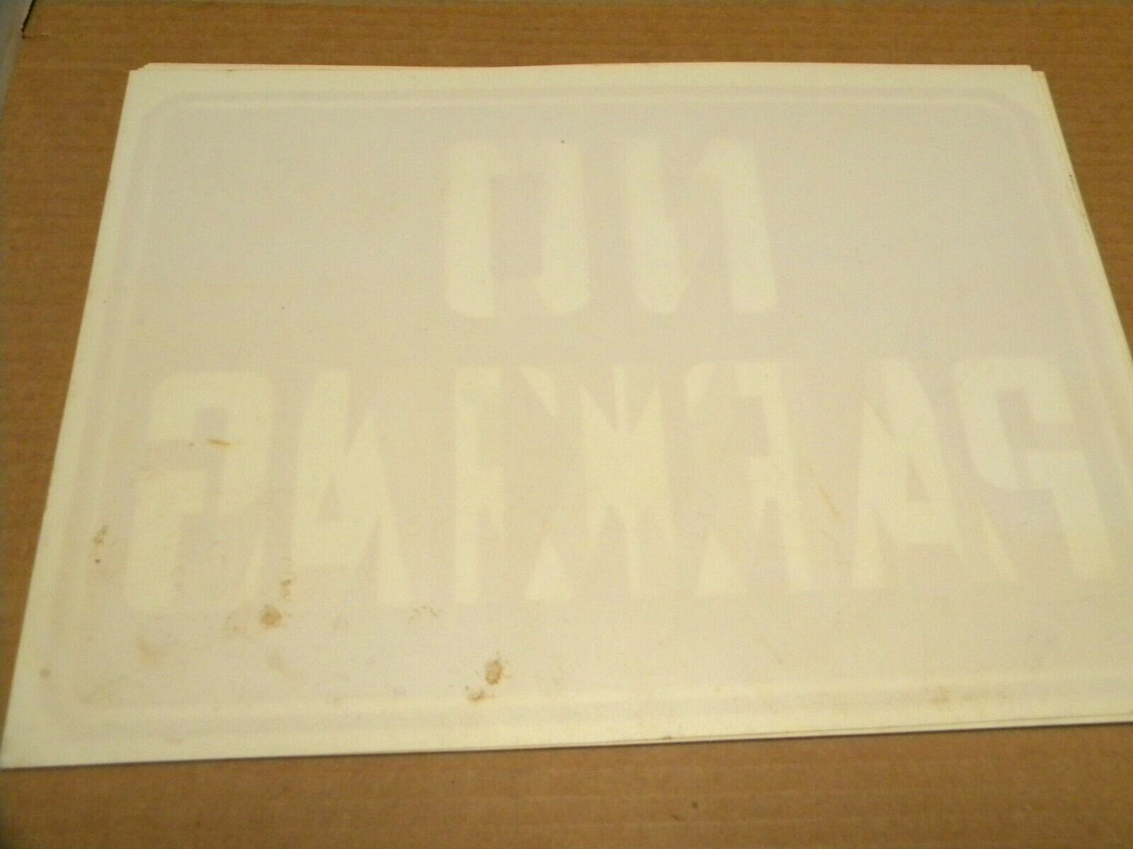 NASSCO NO PARKING SIGNS SP-41 8X10