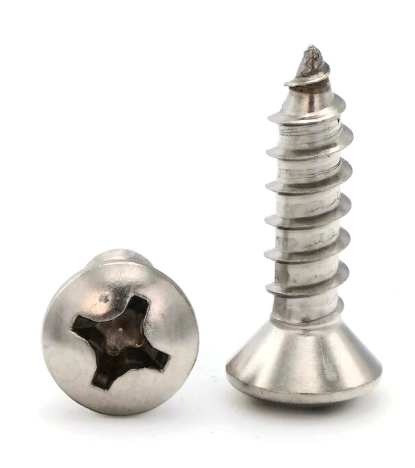 #8 Sheet Metal Screws – 316 Stainless Steel Phillips Oval Head – Select Size