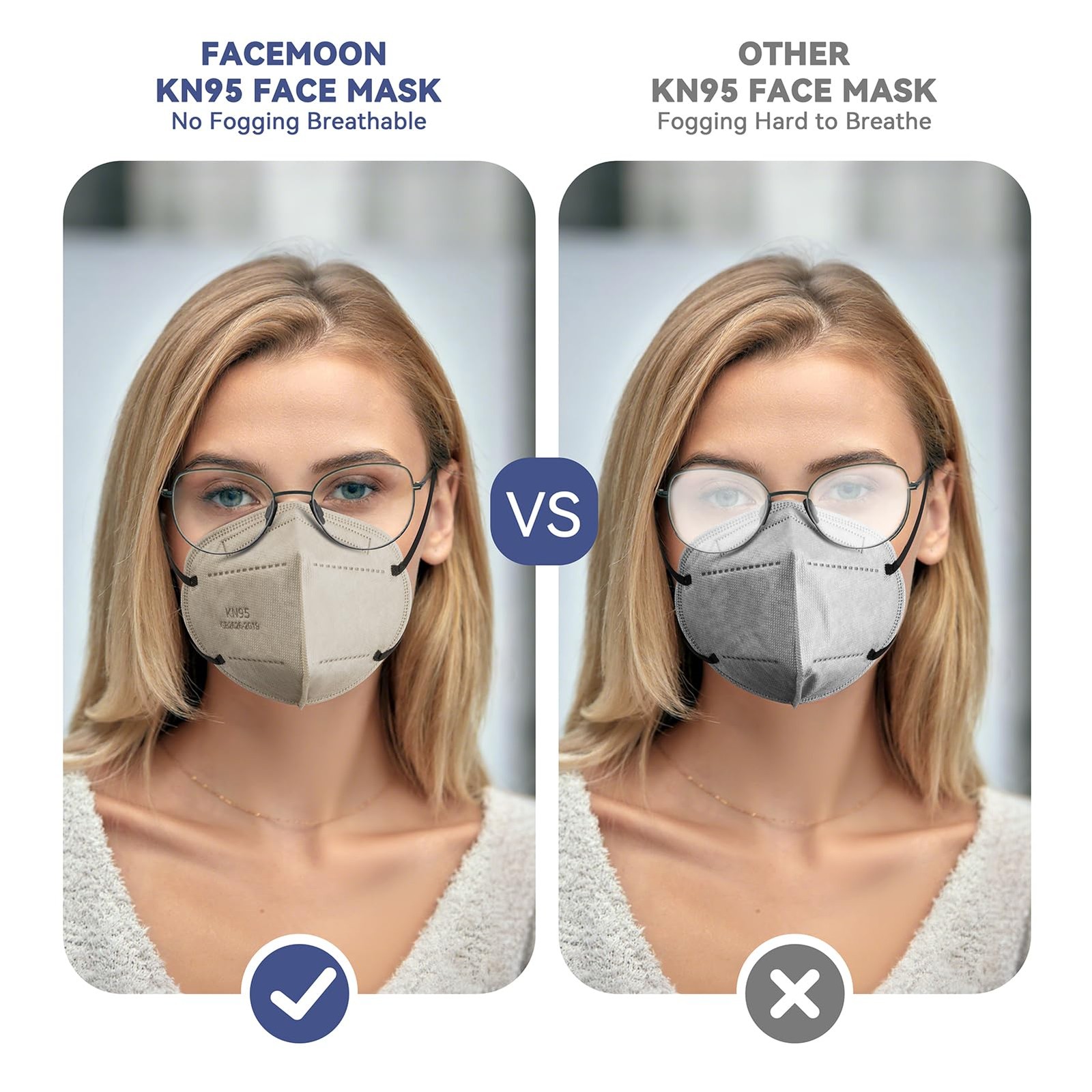 KN95 Face Masks Adults Disposable – 100 Pack 1 Count (Pack of 100), Colored