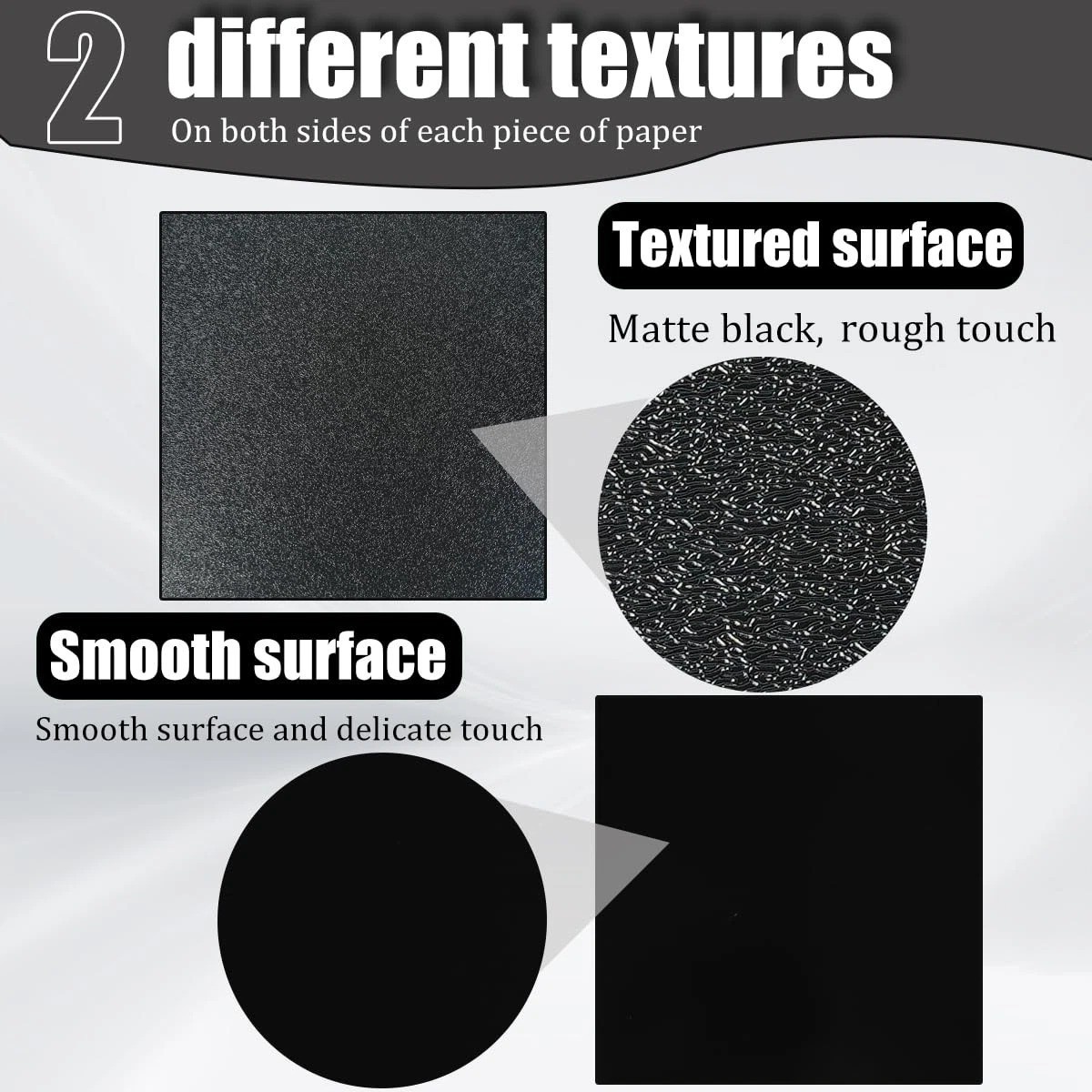 Pack of 2 ABS Plastic Sheet, Black Plastic Sheet 8″ x 12″ x 1/8″ Thick (3mm)