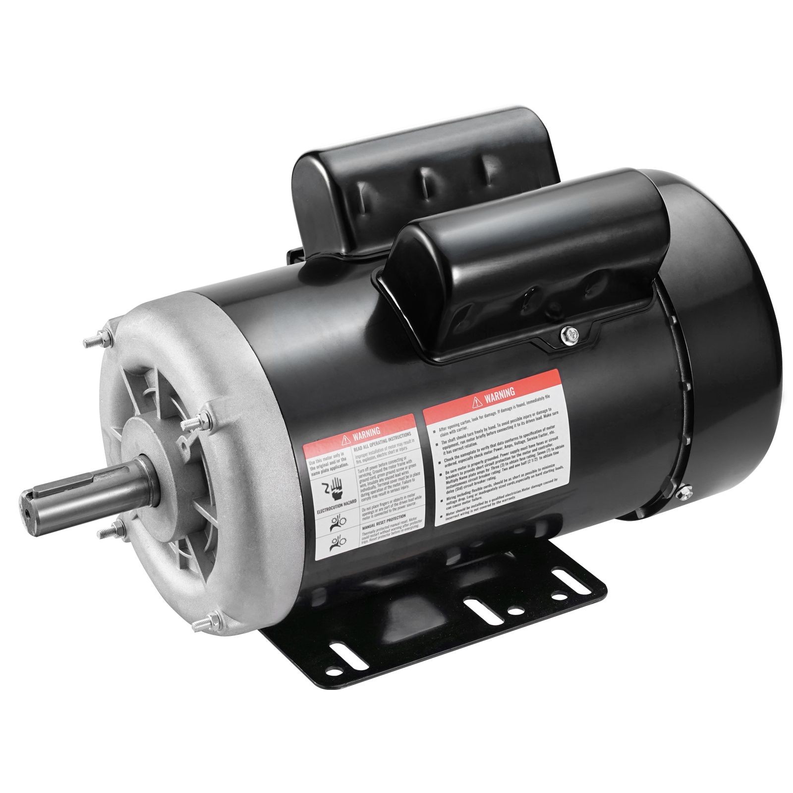 2HP Electric Motor 1725 rpm, AC 115V/ 230V, 143/ 5T Frame, Air Compressor Motor