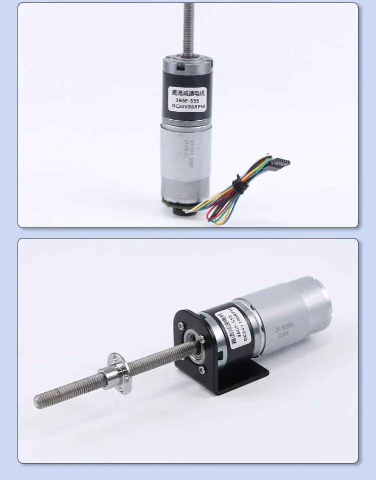 100KGF.CM 36-555 M8 Screw DC Reduction planetary 12V24V Encoder Gear Motor