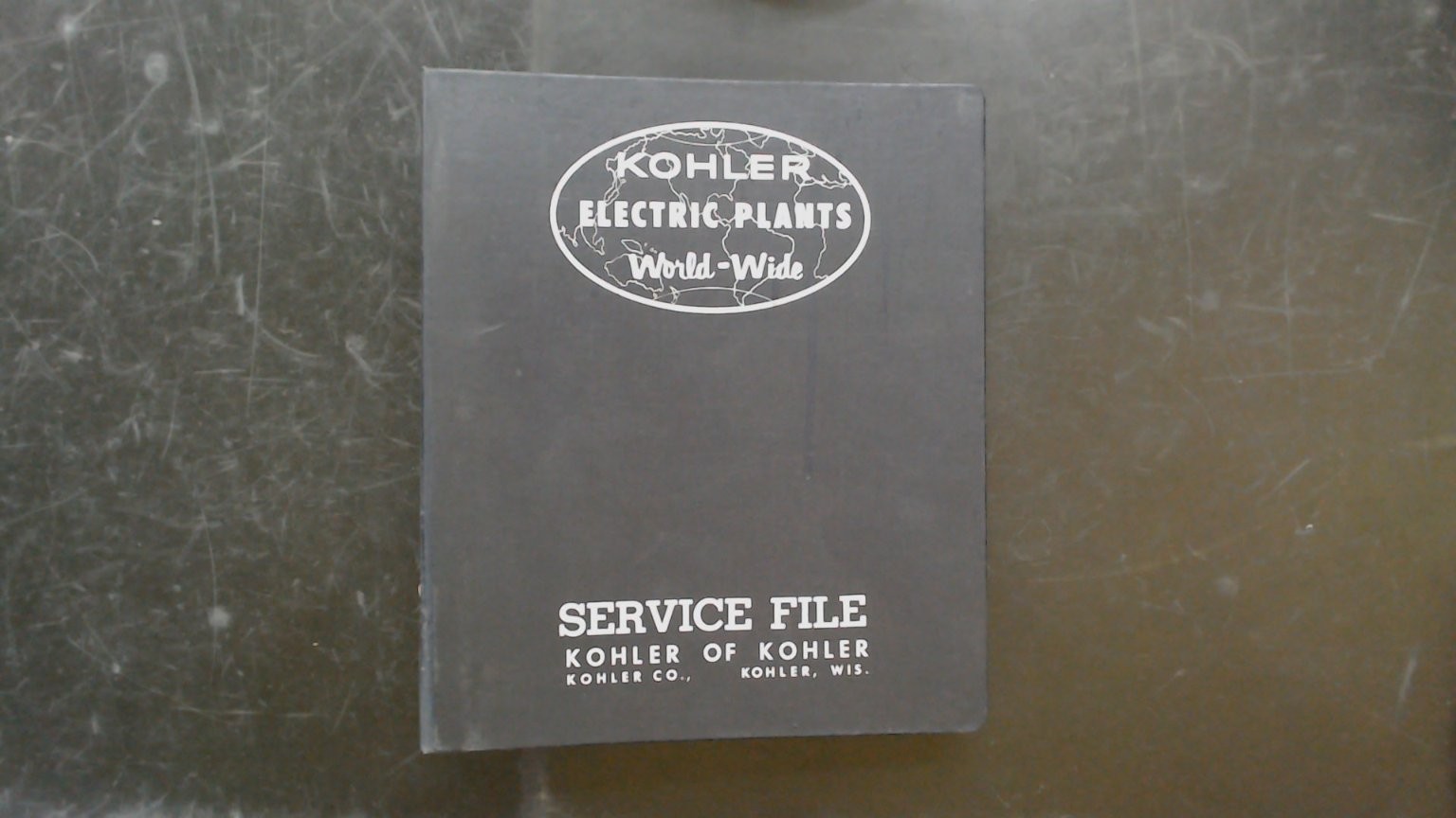 Kohler Electric Plants Service File Wiring Diagrams Manual ES438 1950s