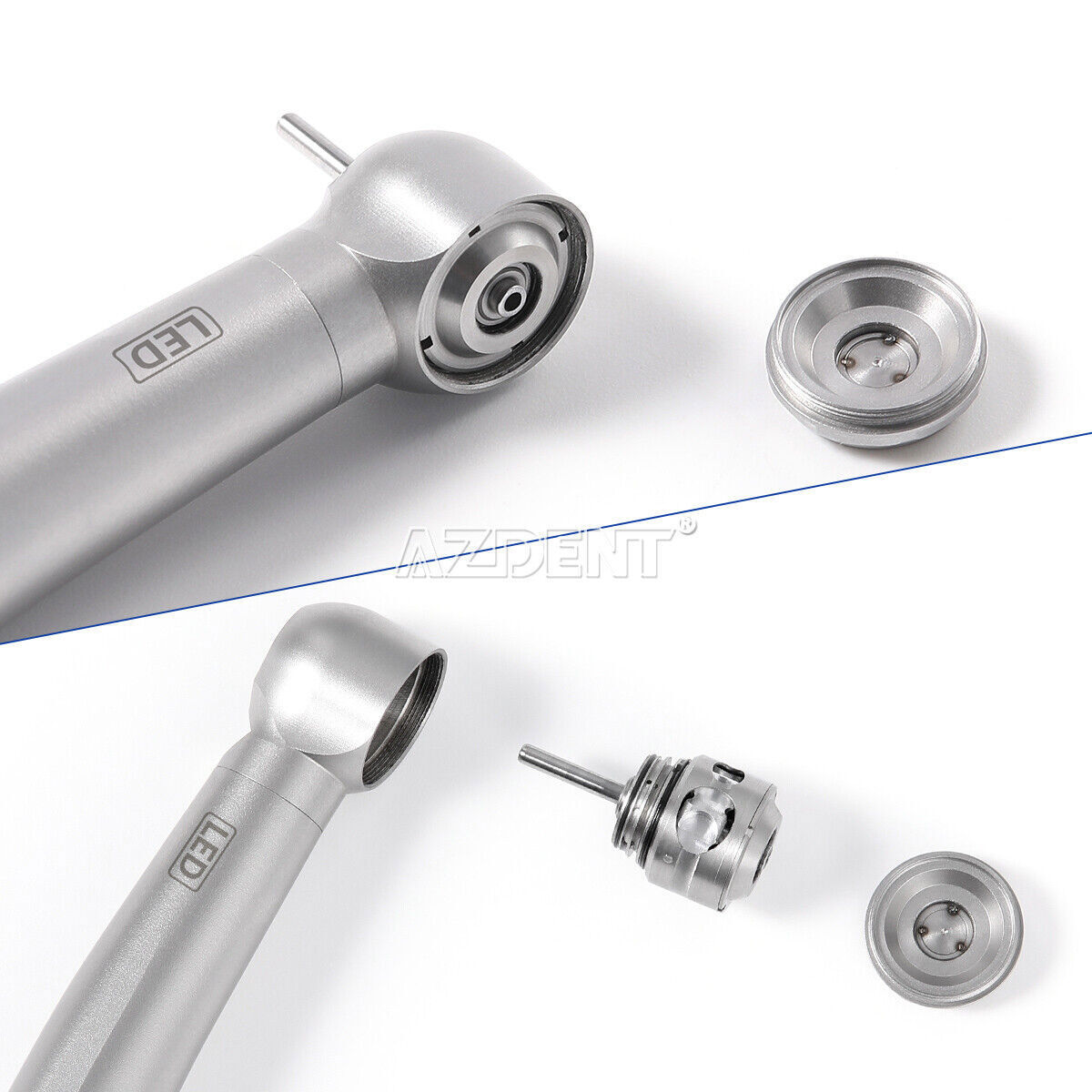 Dental LED E-generator High Speed Optic Handpiece with Quick Coupler 4Holes