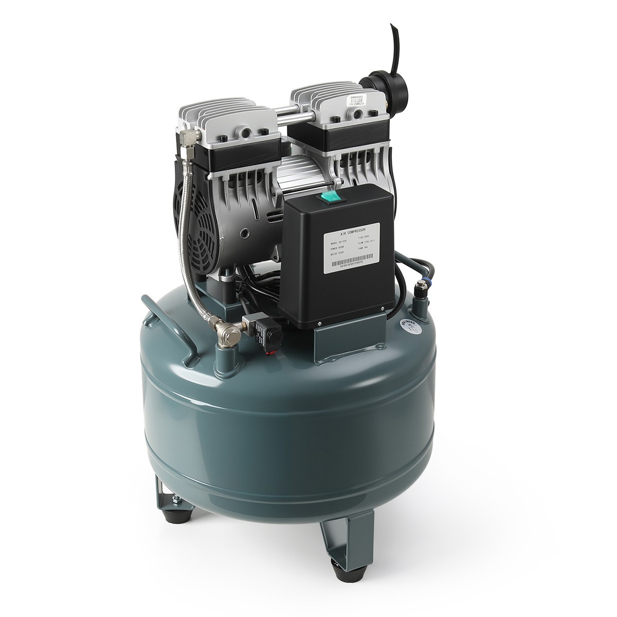 24L/40L Portable Dental Mobile Silent Oil-Free Air Compressor Pump FDA