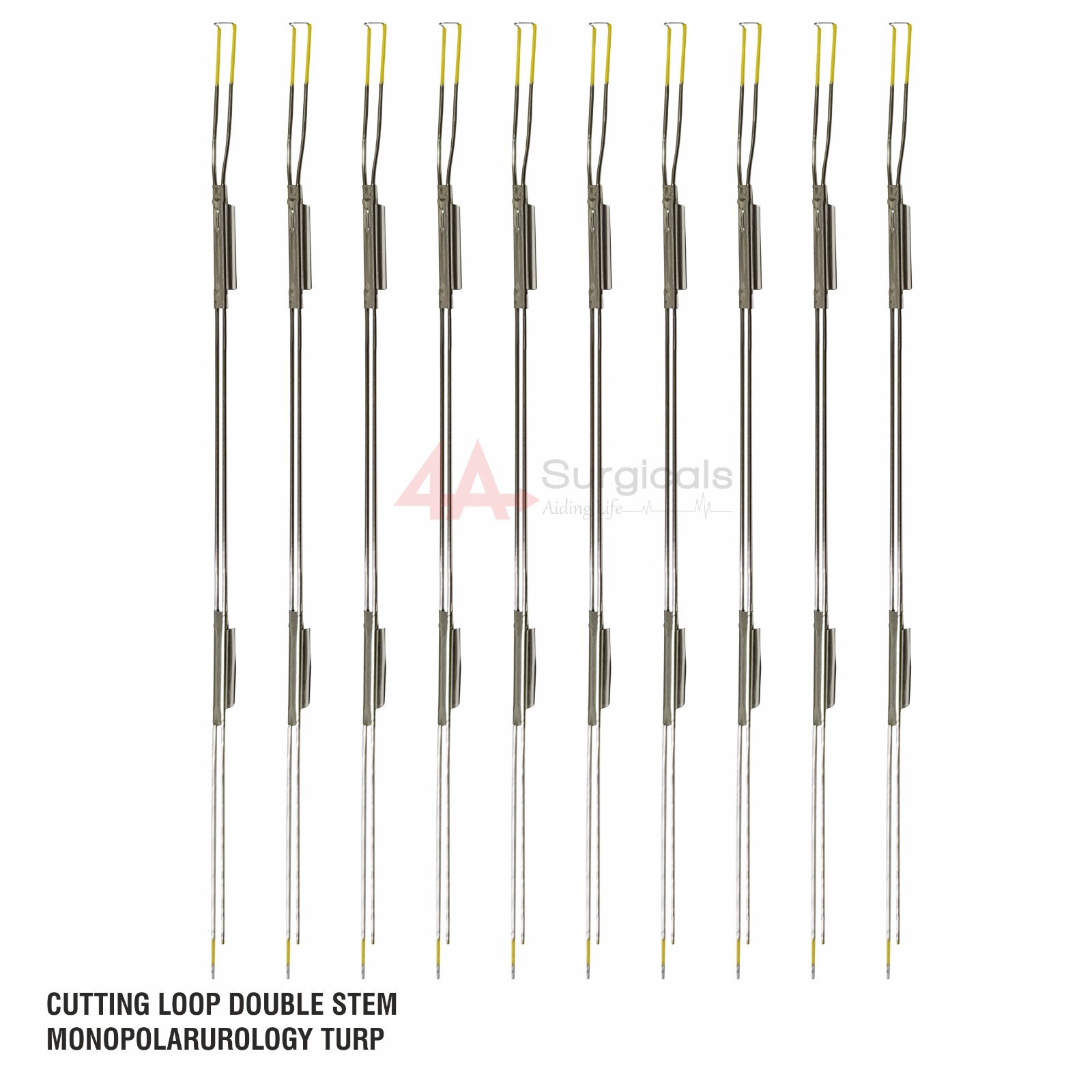 4A CUTTING LOOP DOUBLE STEM MONOPOLAR UROLOGY SET OF 10_