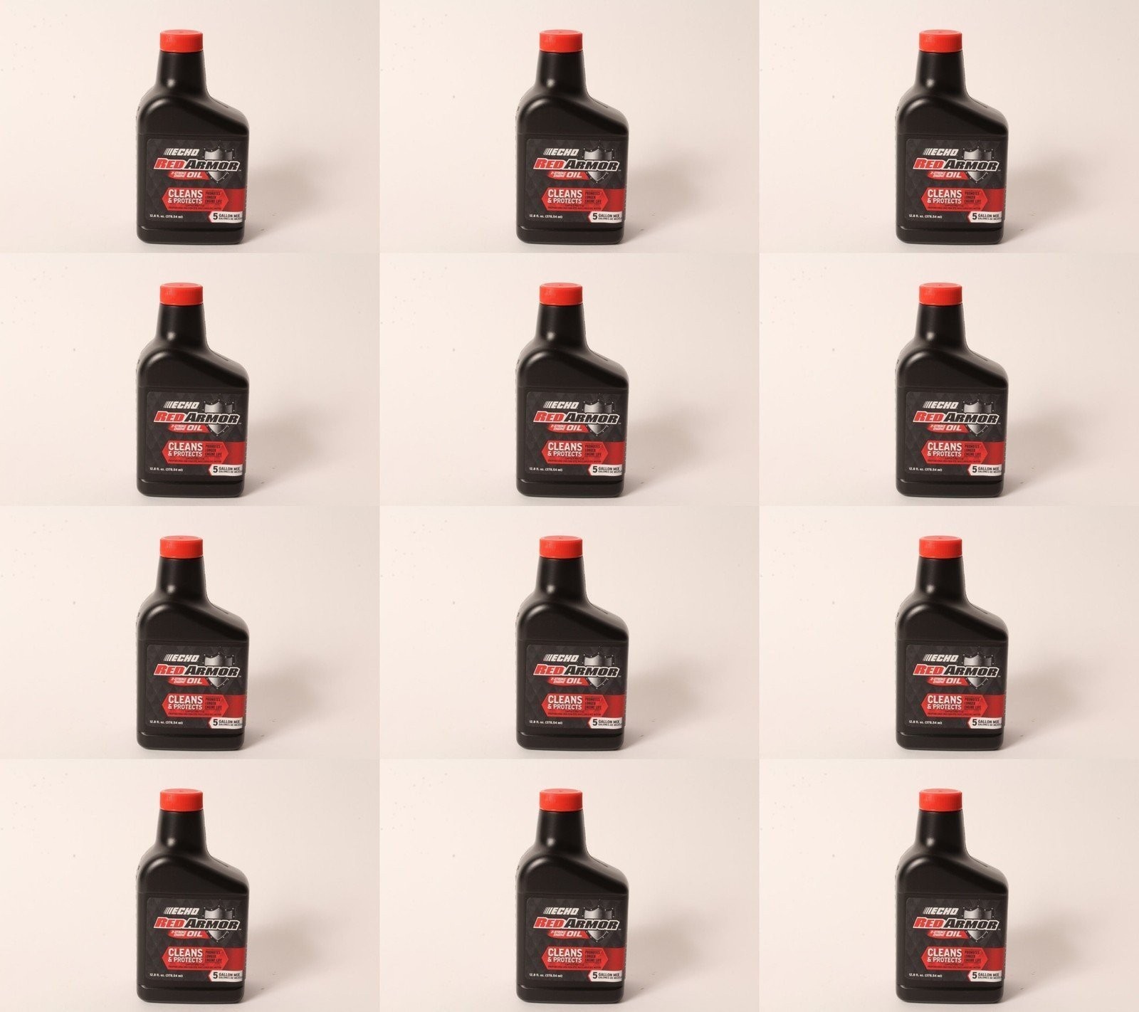 12 PK Echo 6550005 Red Armor 12.8 oz 2-Cycle Oil Blend Mix for 5 Gallons 50:1