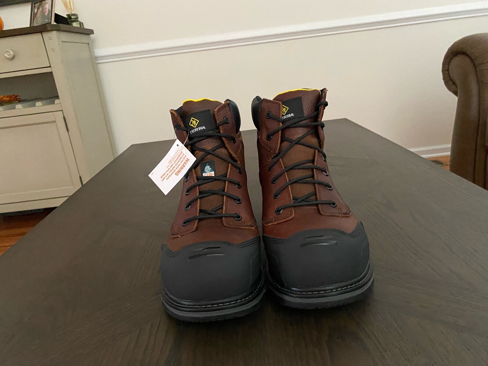 TERRA Footwear Men’s 6″ Patton Composite Toe Waterproof Boots *BRAND NEW* 4NS6BN