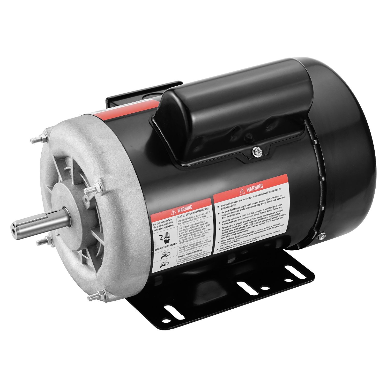 0.75HP Electric Motor 1725 rpm, AC 115V/ 230V, 56 Frame, Air Compressor Motor