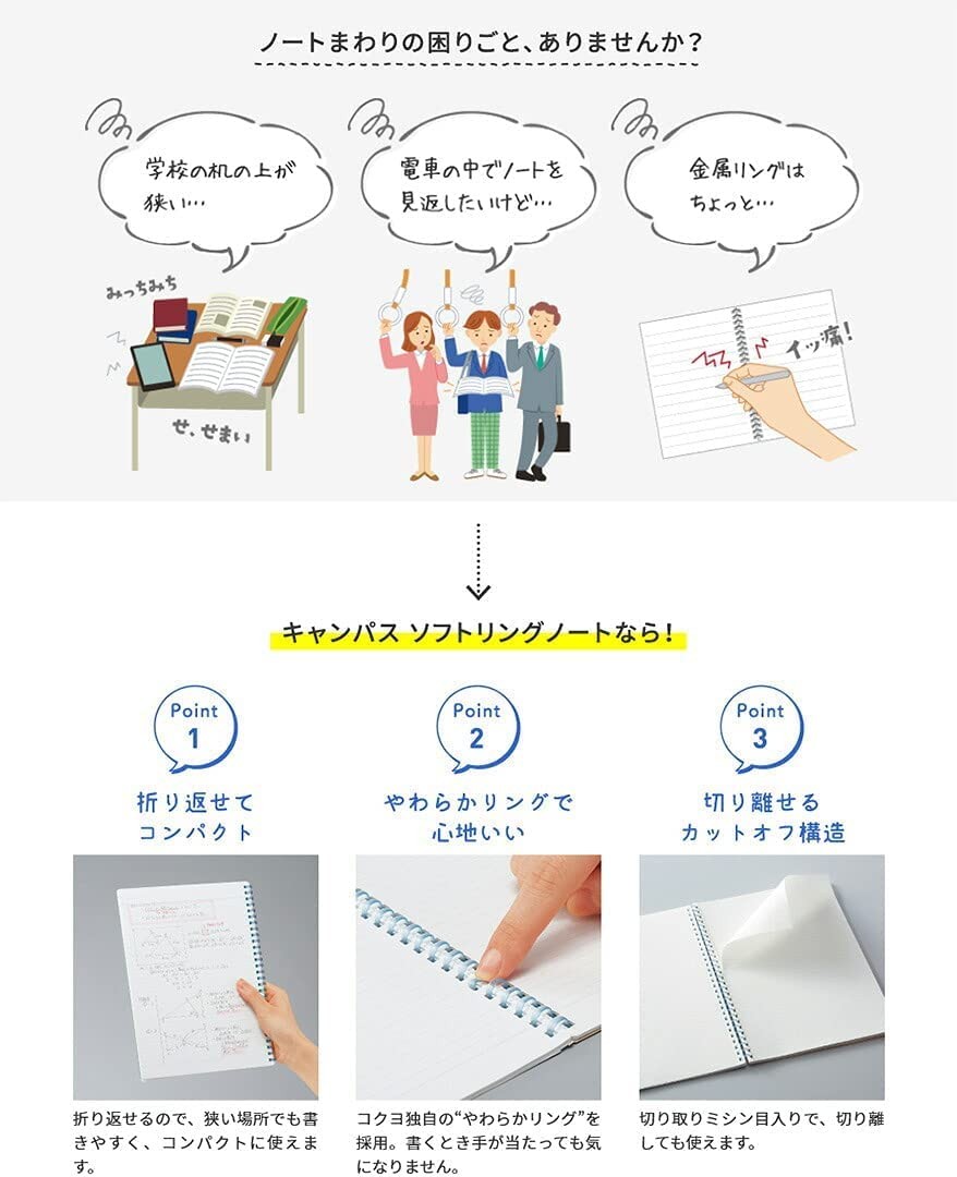 KOKUYO Spiral Lined Notebook, 10» x 7» Pastel Journal Unknown_binding