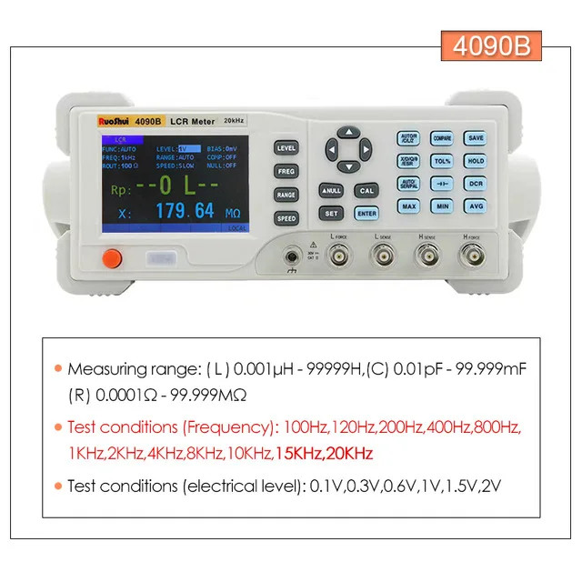 Digital LCR Meter Capacitance Resistance Impedance Inductance Measure Instrument