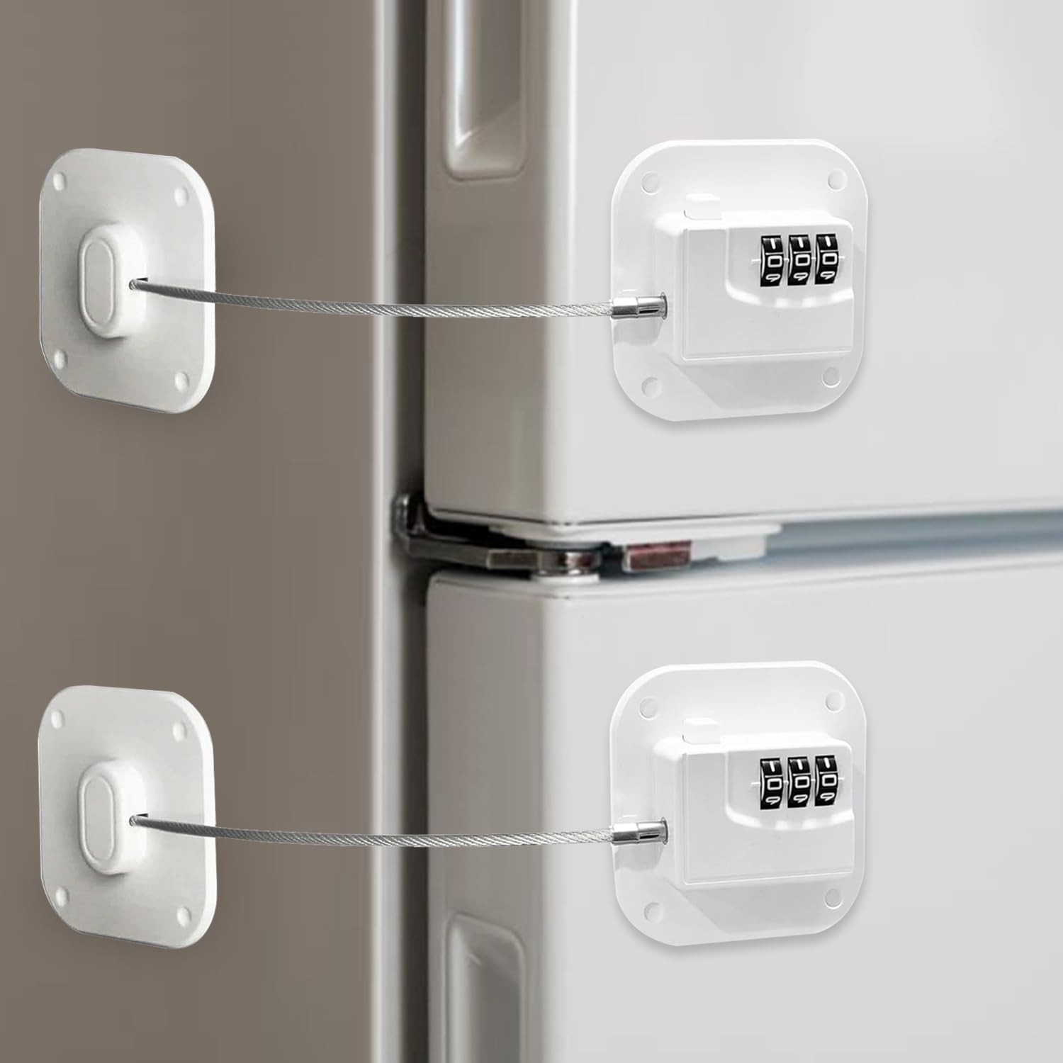 Fridge Lock Refrigerator Freezer Childproof Locks for Cabinets and Drawers Ea…