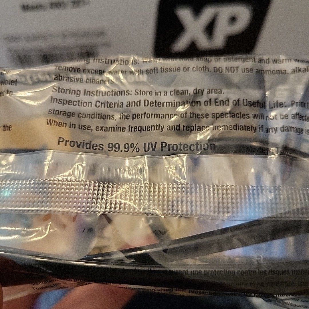 12pk XP650 Eyewear Safety Glasses Black Frame Clear Anti-scratch Lens Nose Grip