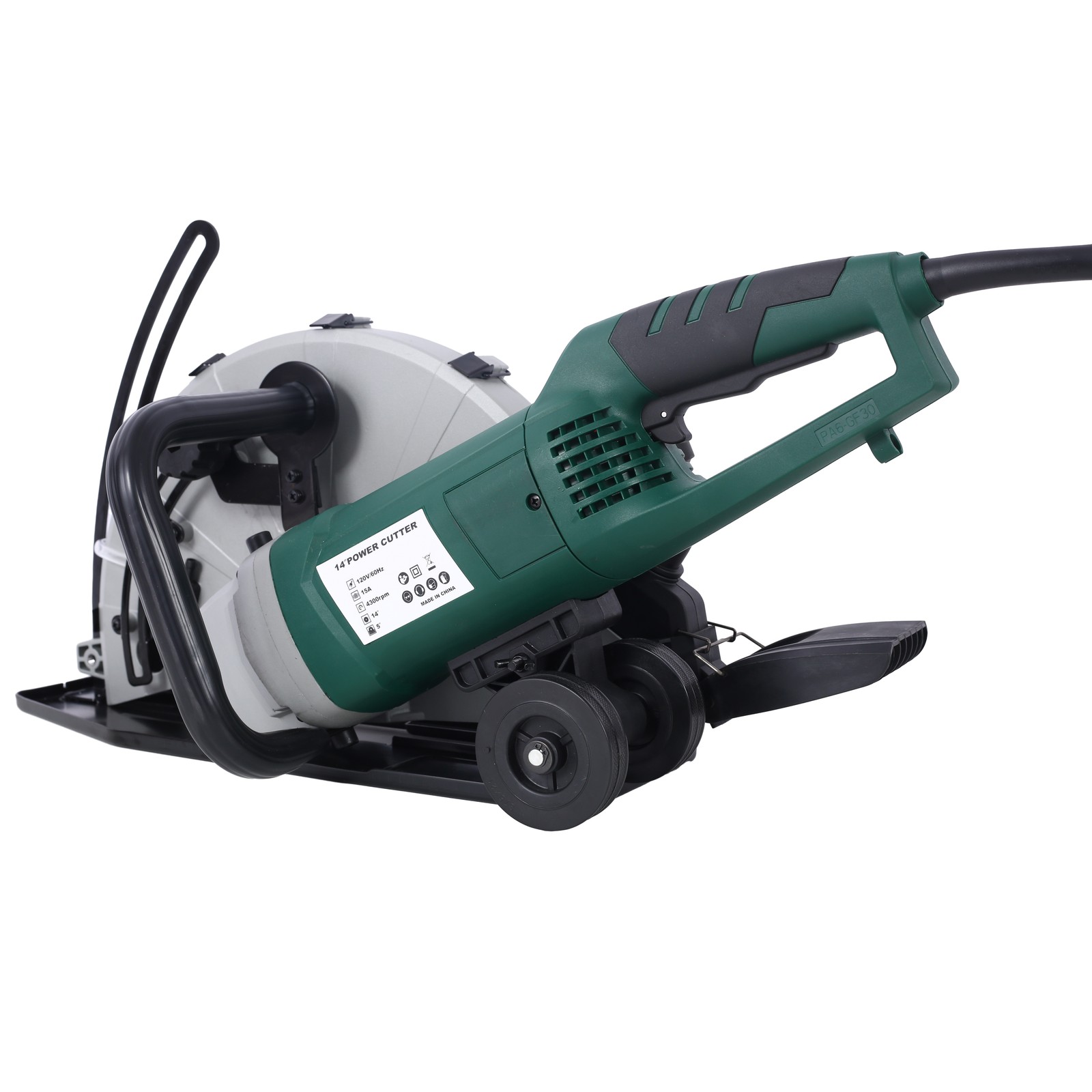 14″ Wet/Dry Electric Corded Circular Concrete Saw/Power Angle Cutter 2600W