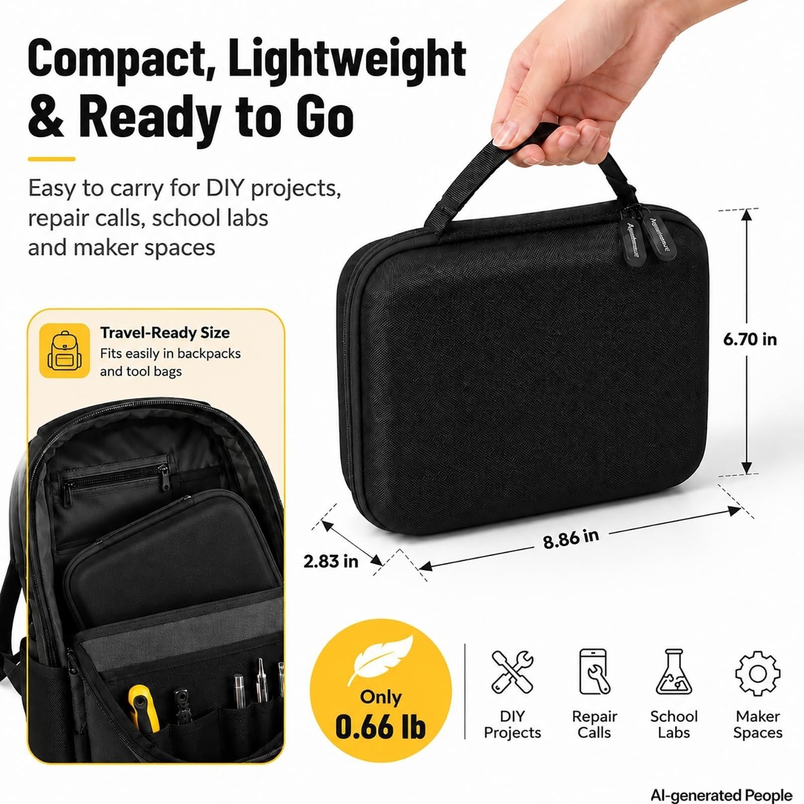 Againmore Carrying Case for Fanttik T1 Max Soldering Iron Kit