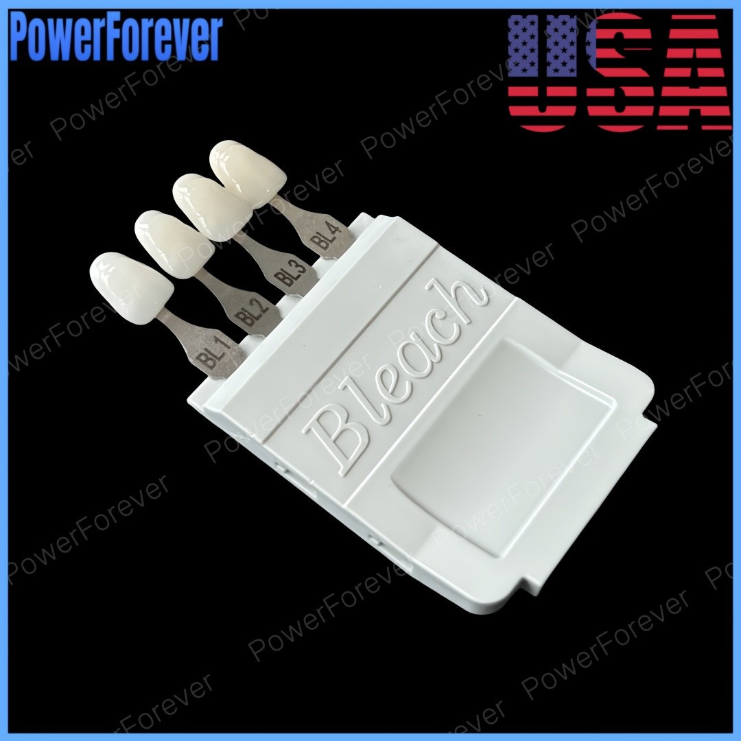 Dental 4 Colors Bleached Shade Guide Bleach Chart Teeth Whitening Based Vita A-D