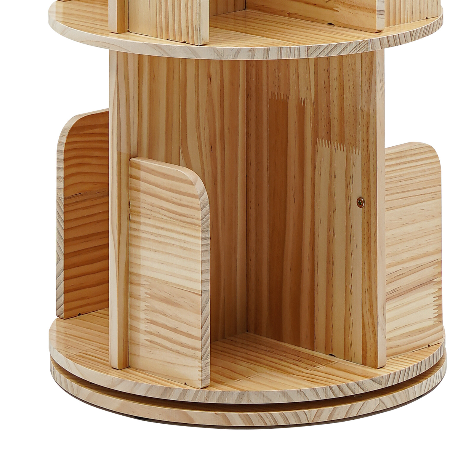 5 Tier Floor Standing Bookcase 360° Rotating Bookcase Floor Standing Bookshelf