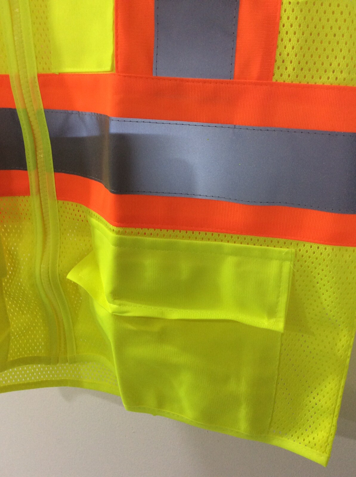 Hi-Vis Yellow Orange Safety Vest Reflective High Visibility Work Construction