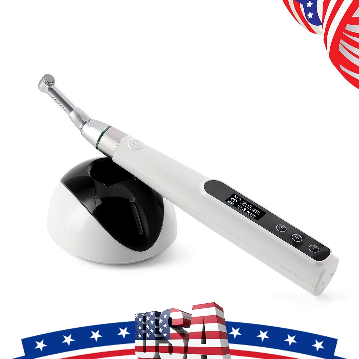 Dental LED Wireless Endo Motor 16:1 Reciprocating Root Canal/16:1 Head Handpiece