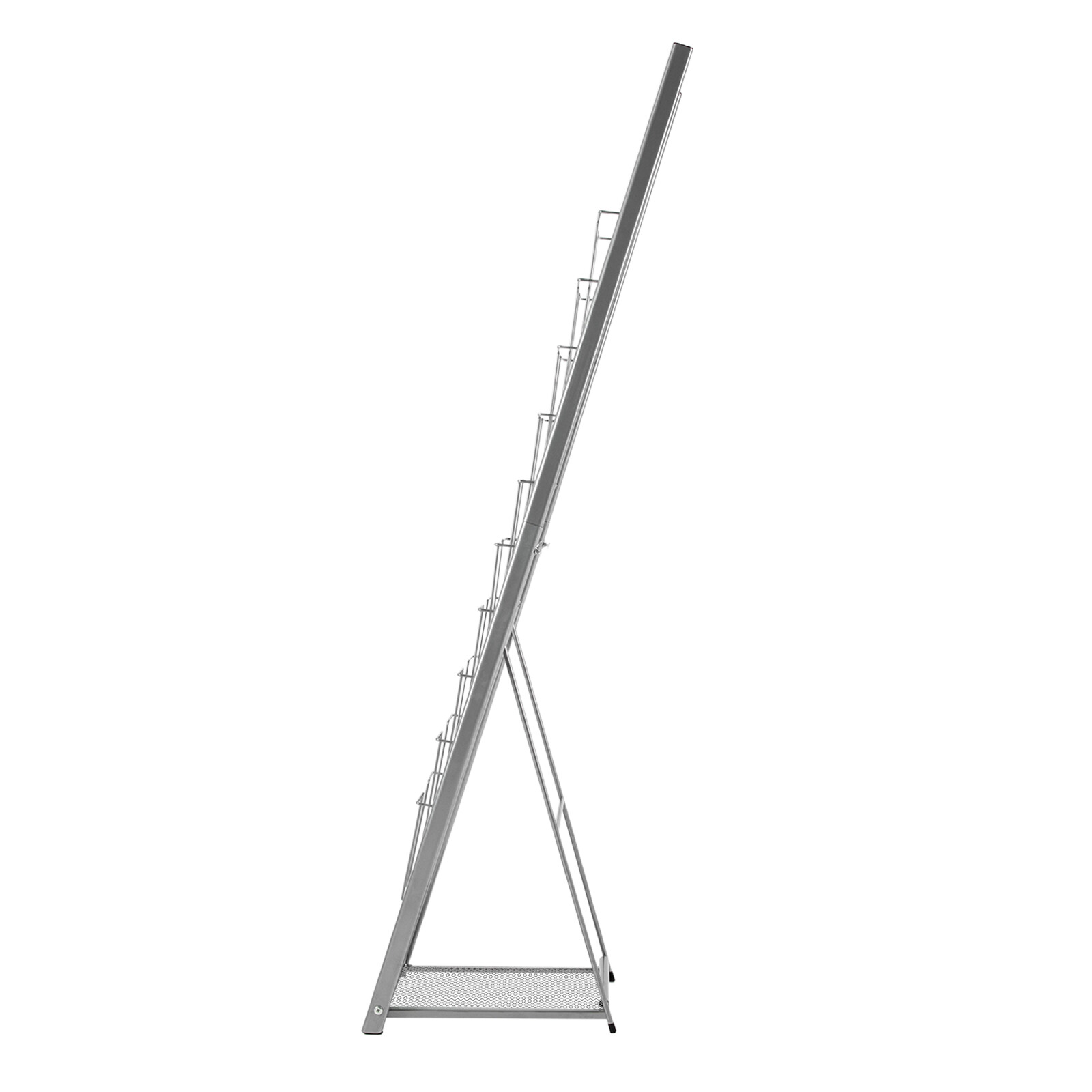 10Tier Floor Standing Literature Rack Brochure Magazine Display Holder Stand