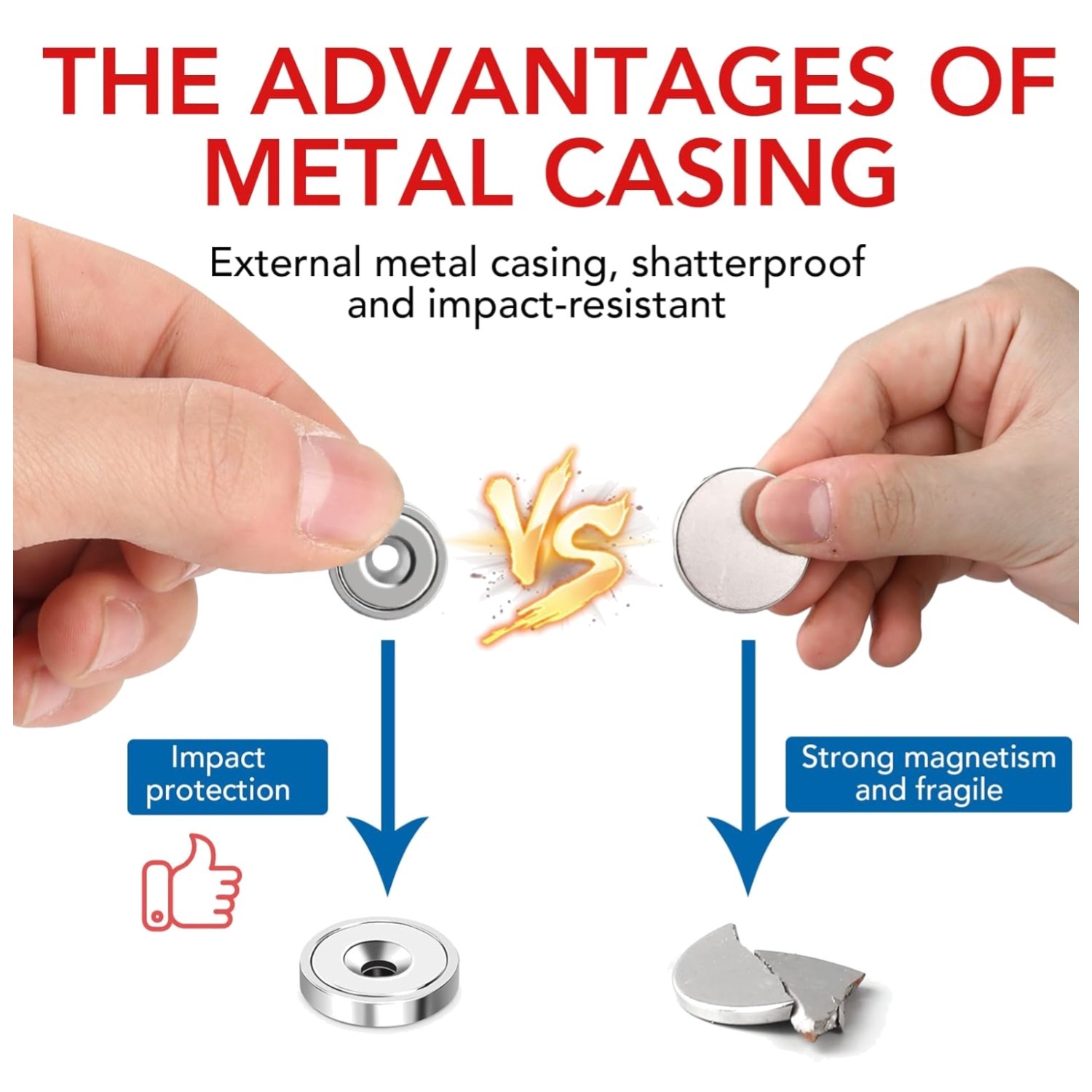 Heavy Duty Neodymium Magnets, 20lb Pull Force – 36 Pack