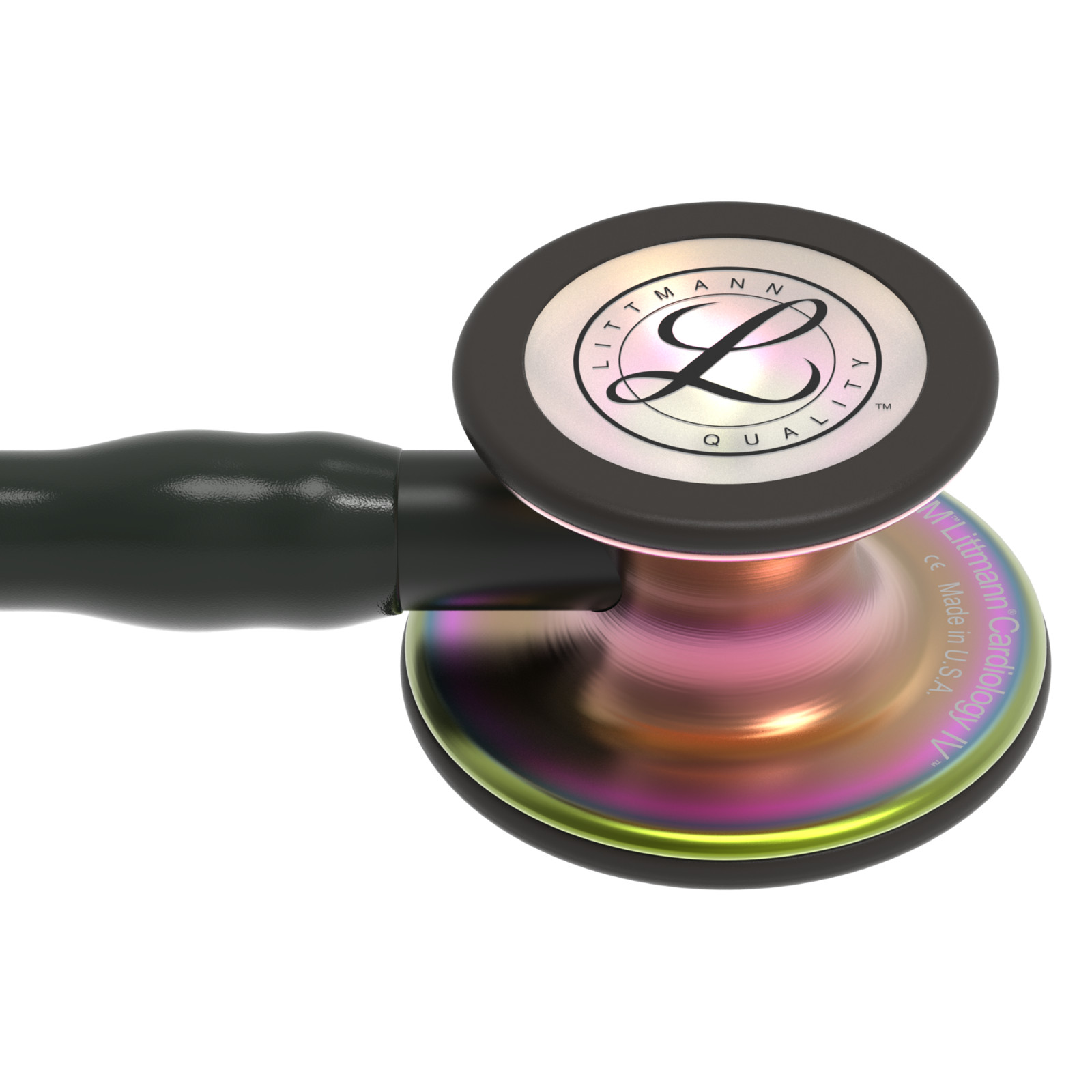 3M™ Littmann® Cardiology IV Stethoscope Black – Rainbow Edition 27 inch, 6165