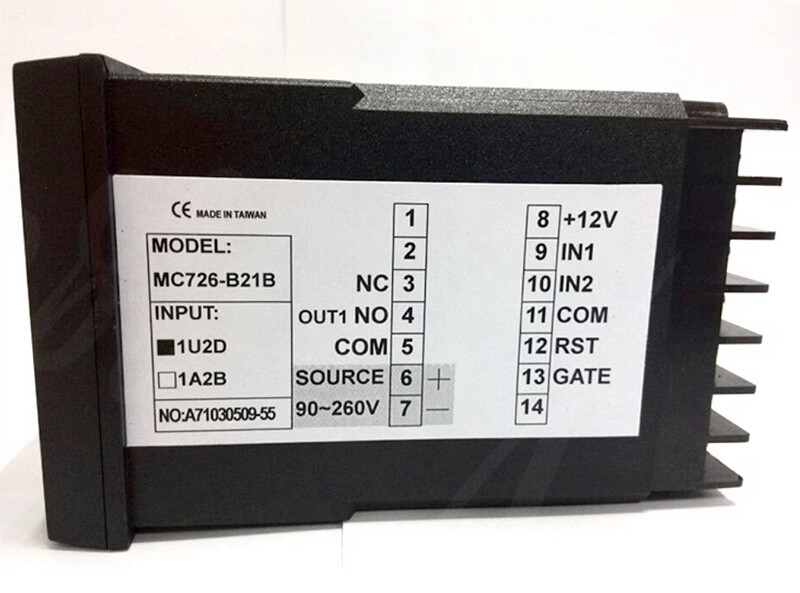 1PC NEW FIT FOR MC726-B21B 4-digit segment set 6-digit cumulative counter