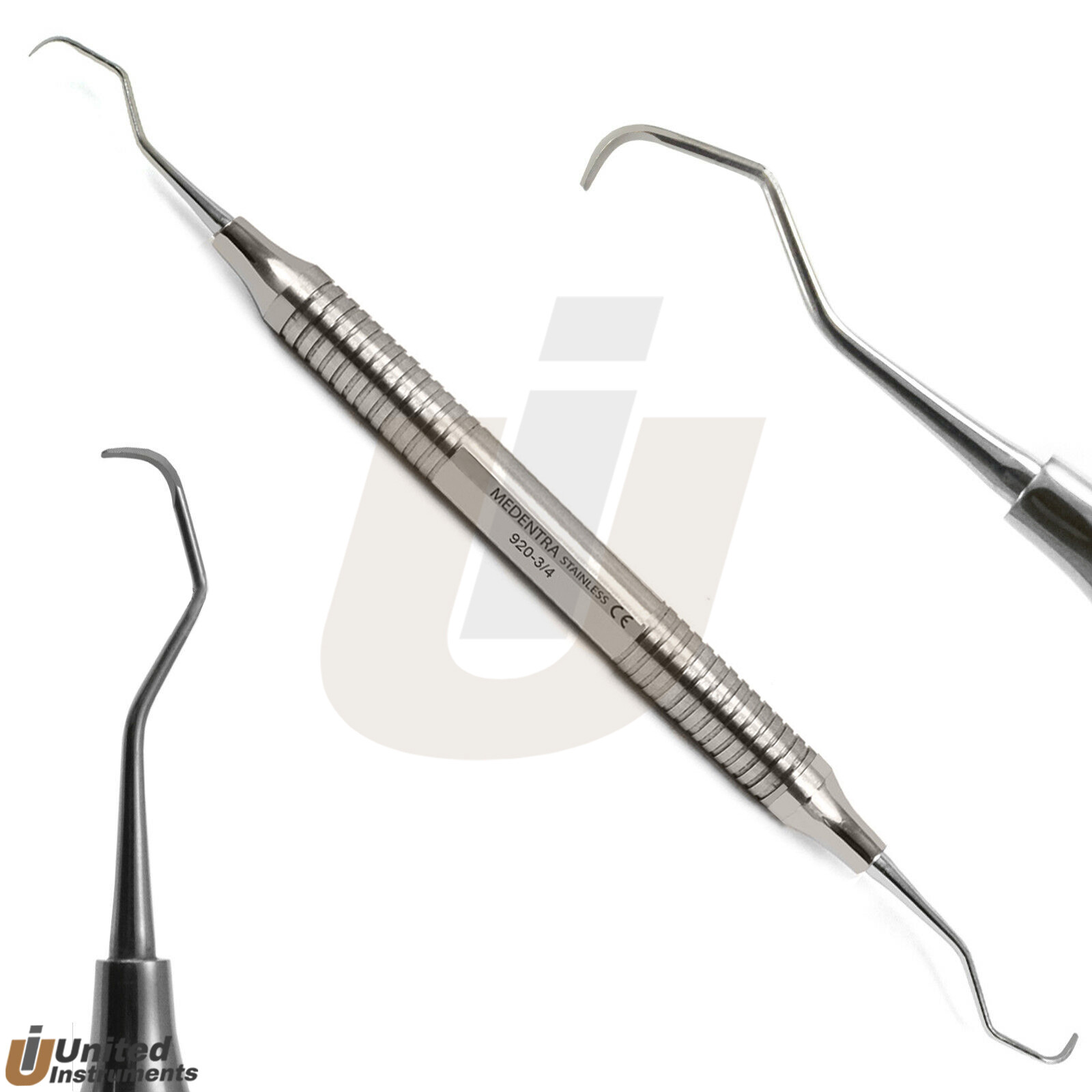 Set Of 7 Dental Gracey Curettes Perio Hollow Handle Surgical Hygiene Scalers New