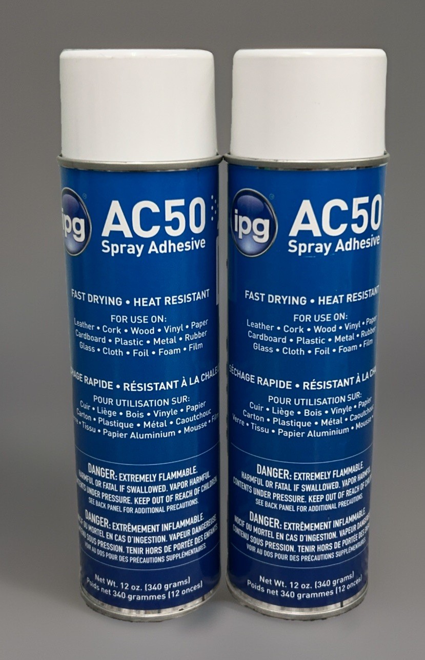 2 Pack IPG 82766 AC50 Spray Adhesive Brand New Fast-Drying Aerosol Adhesive
