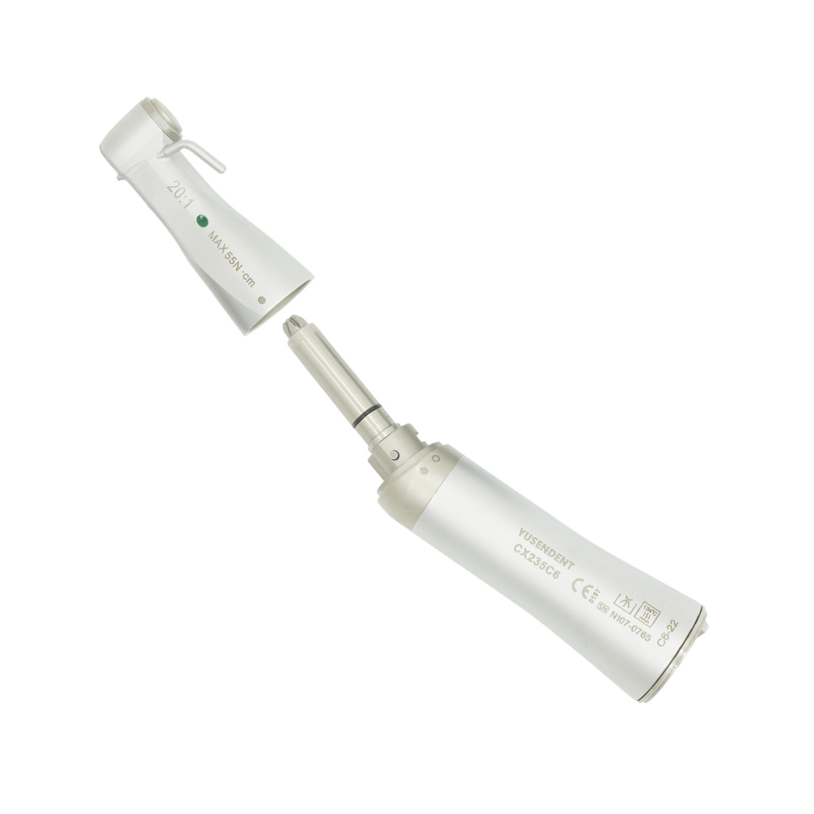COXO Dental Surgical Handpiece 20:1 Implant Contra Angle 1:1 Straight Attachment