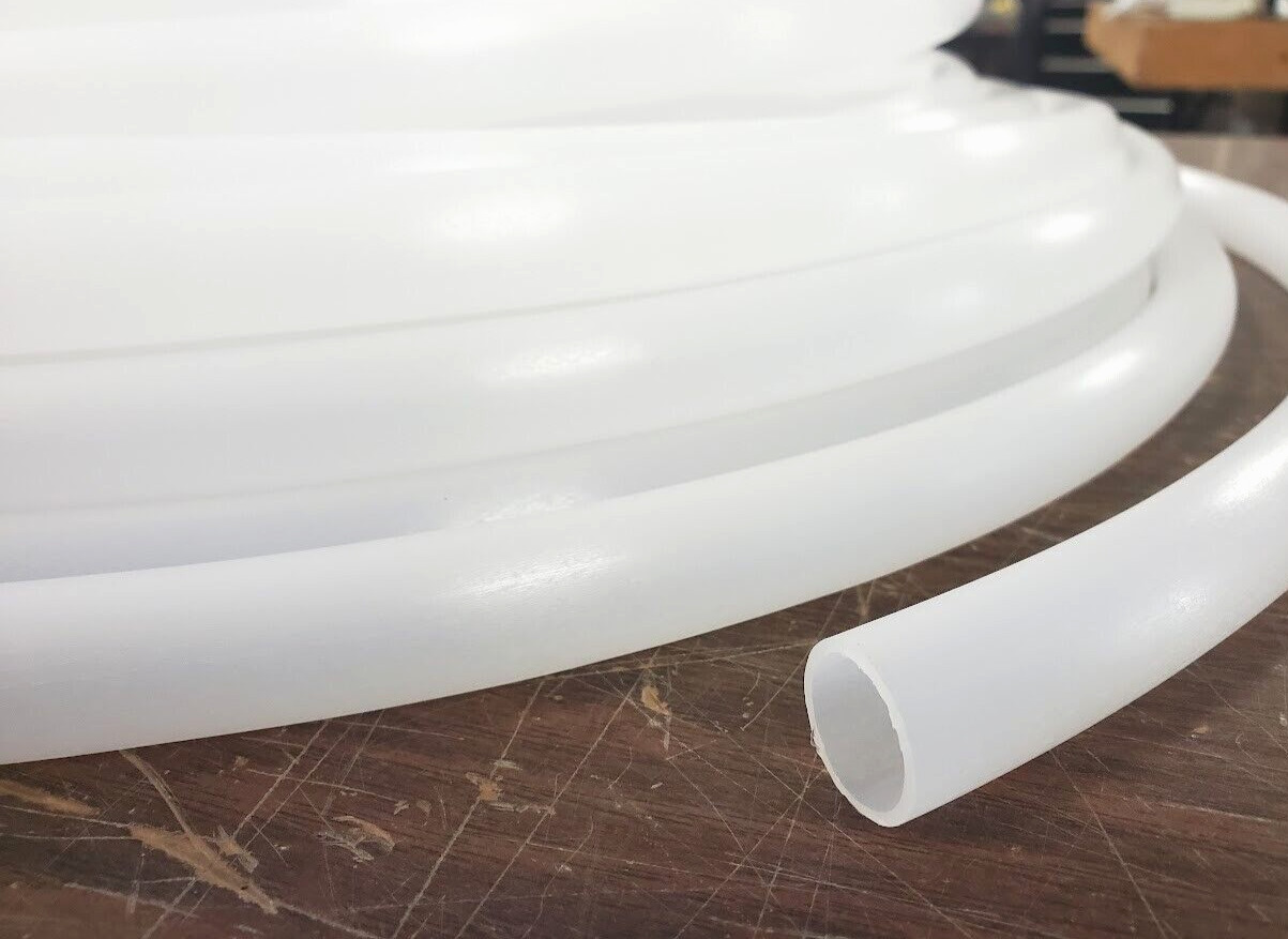 5/8″ ID x 3/4″ OD X 10 Feet – PE Plastic Transparent Hose Tubing Semi-Rigid Tube