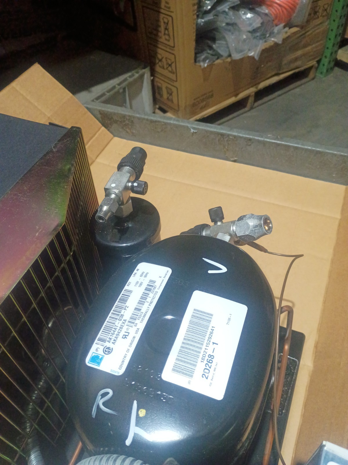 New Genuine Tecumseh 2D268-1 AKA9433EXAXC 1/3 HP R-22 Condensing Unit 115V