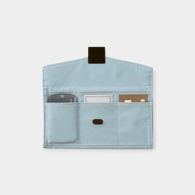 Traveler’s Company TO&FRO Zipper Case Blue Gray KITE Polyester Japan