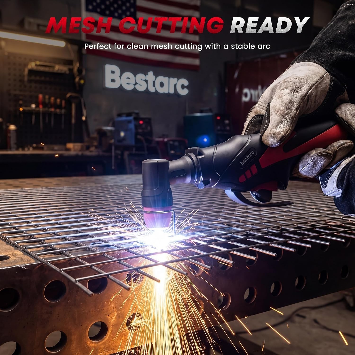 Bestarc Pilot Arc Plasma Cutter, [Large LED Display][Air Sensor] 50A Plasma Cutt