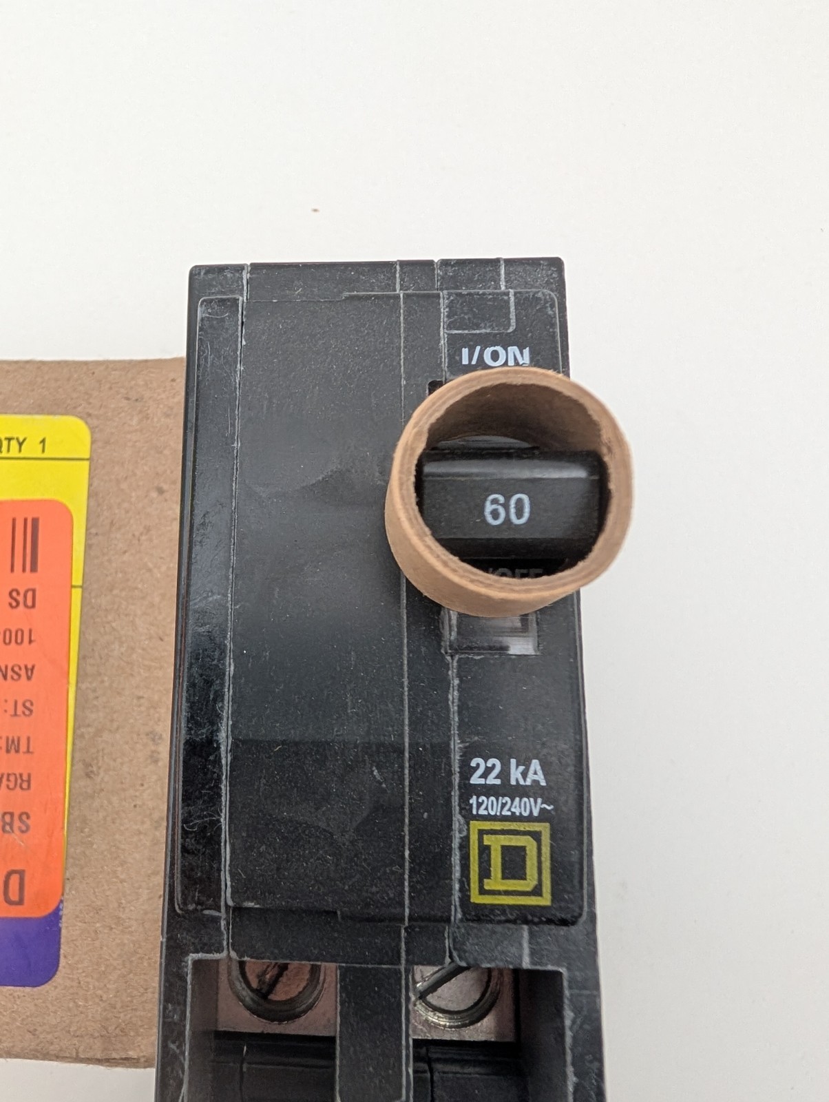 Square D QO260VH Miniature Circuit Breaker 60 A, 2 Pole, 120/240V (Storage Wear)