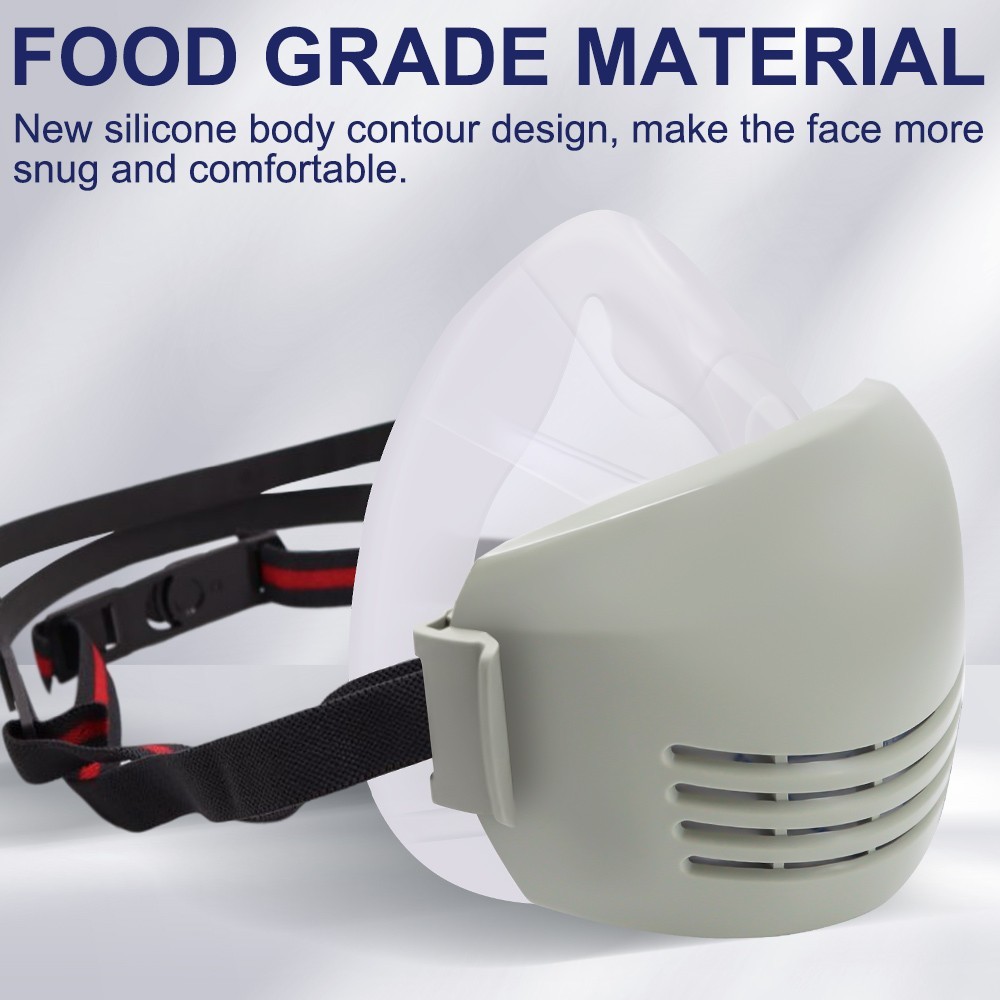 Half Face Dust Respirator Mask Cotton Painting Spraying Respirator with 10Filter