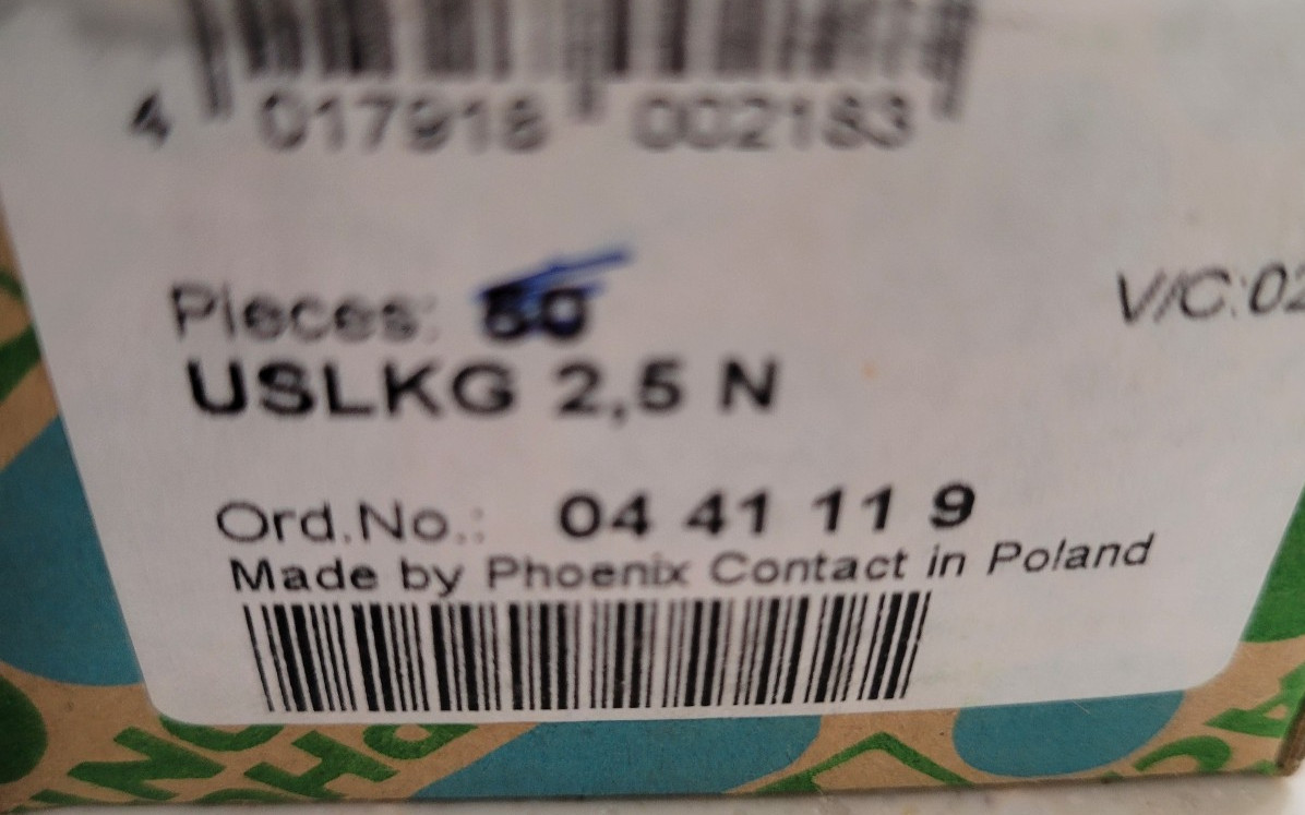PHOENIX CONTACT USLKG 2.5 N (SET OF 29) TERMINAL BLOCK