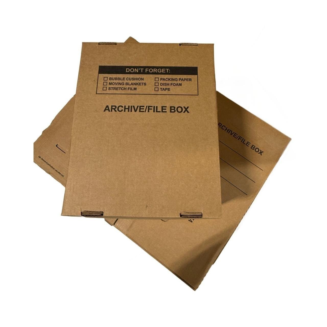 50 – Pack 15x12x10 Small Standard File Storage Moving Box with Lid Letter…