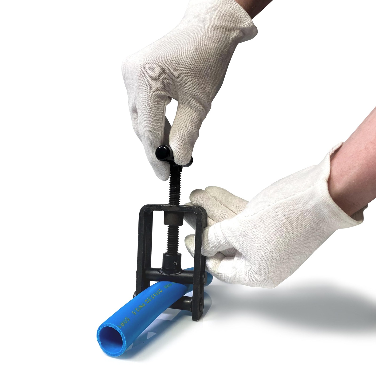 Plastic Pipe Squeeze-Off Tool Shut-Off Clamp For MDPE PE PEX 0-32mm