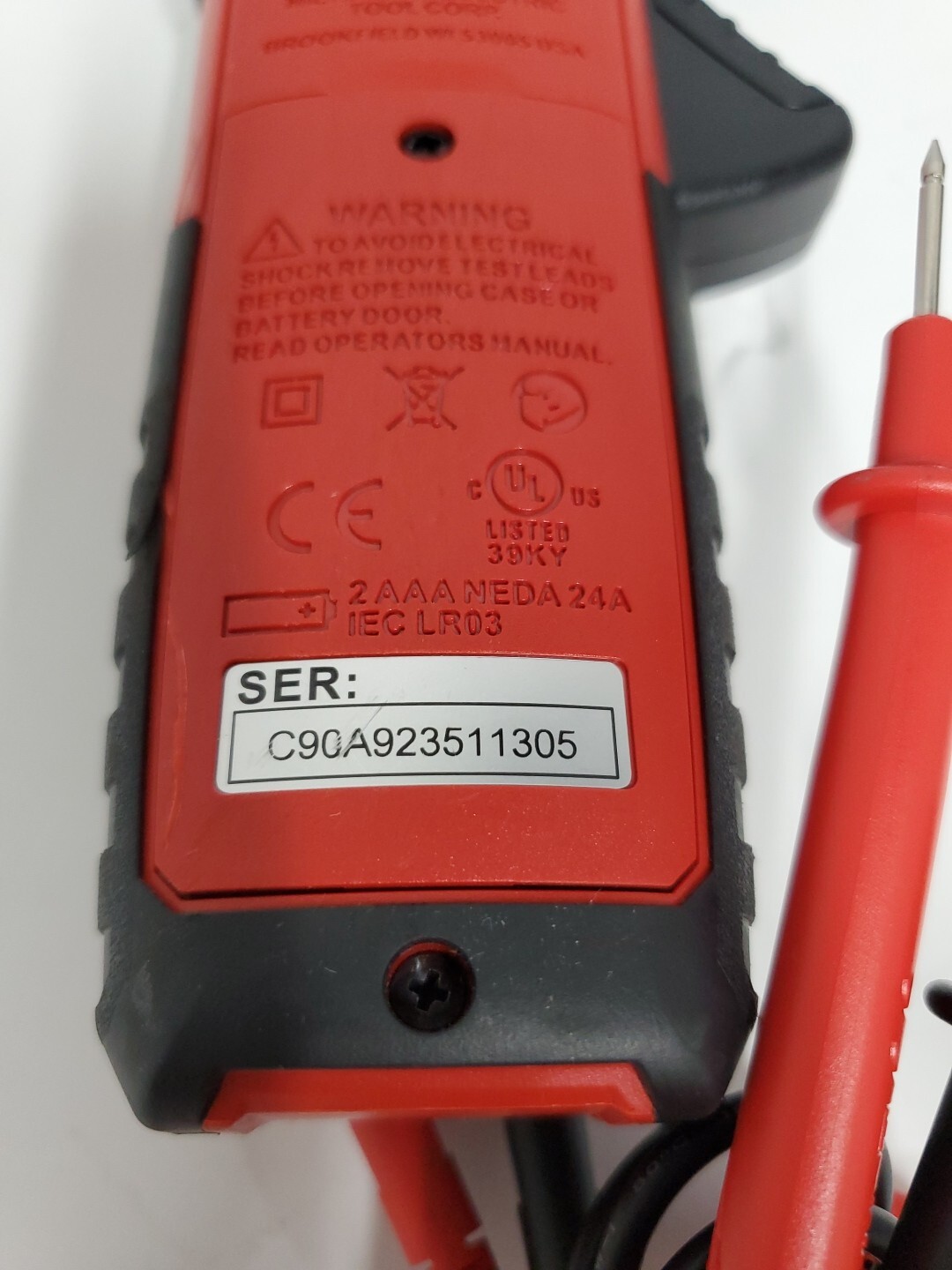 Milwaukee 2235-20 400 Amp Clamp Meter CAT III 600V AC/DC True-RMS With Leads