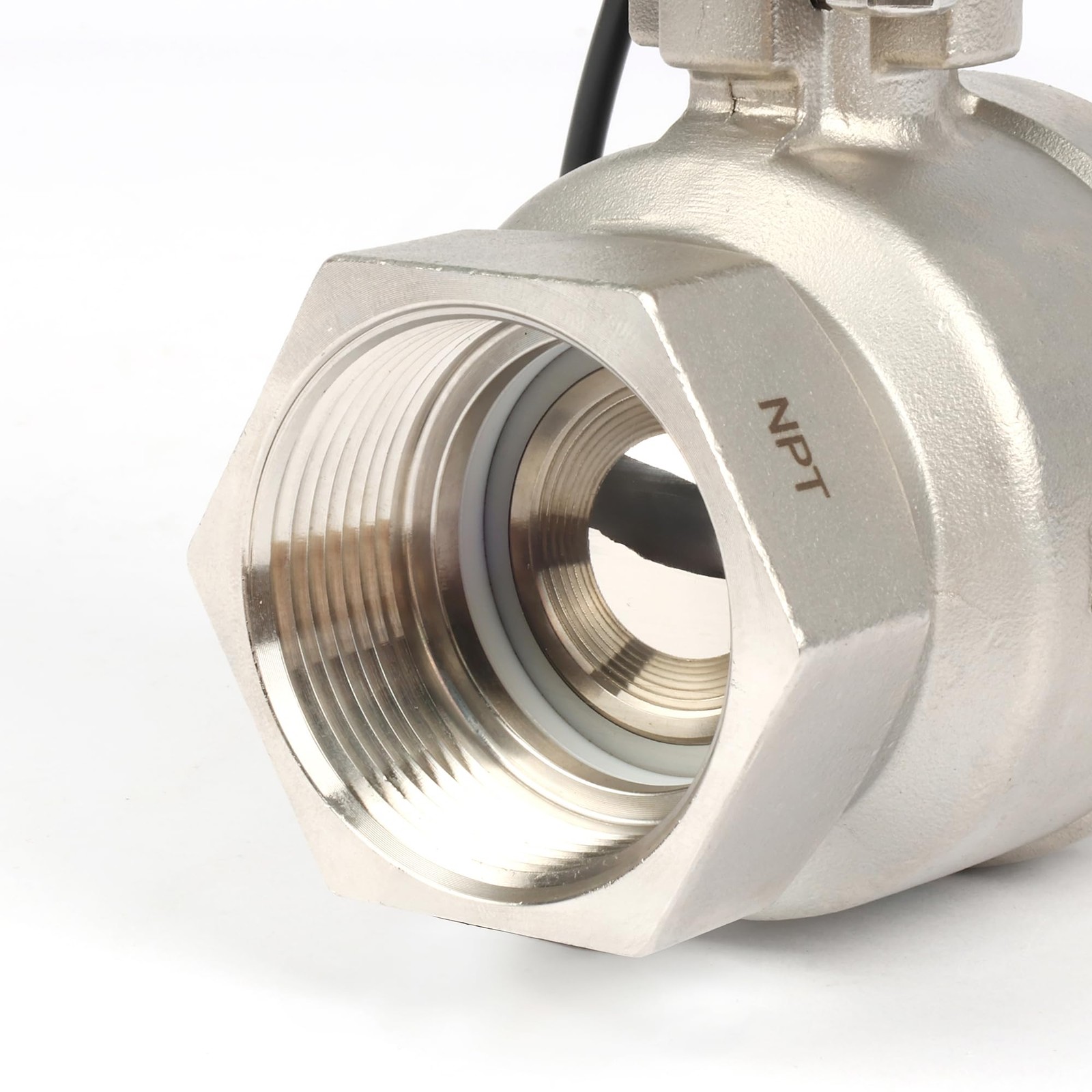 U. S. Solid Wifi Smart Motorized Ball Valve 1 1/2 in SS US Plug Manual Switch