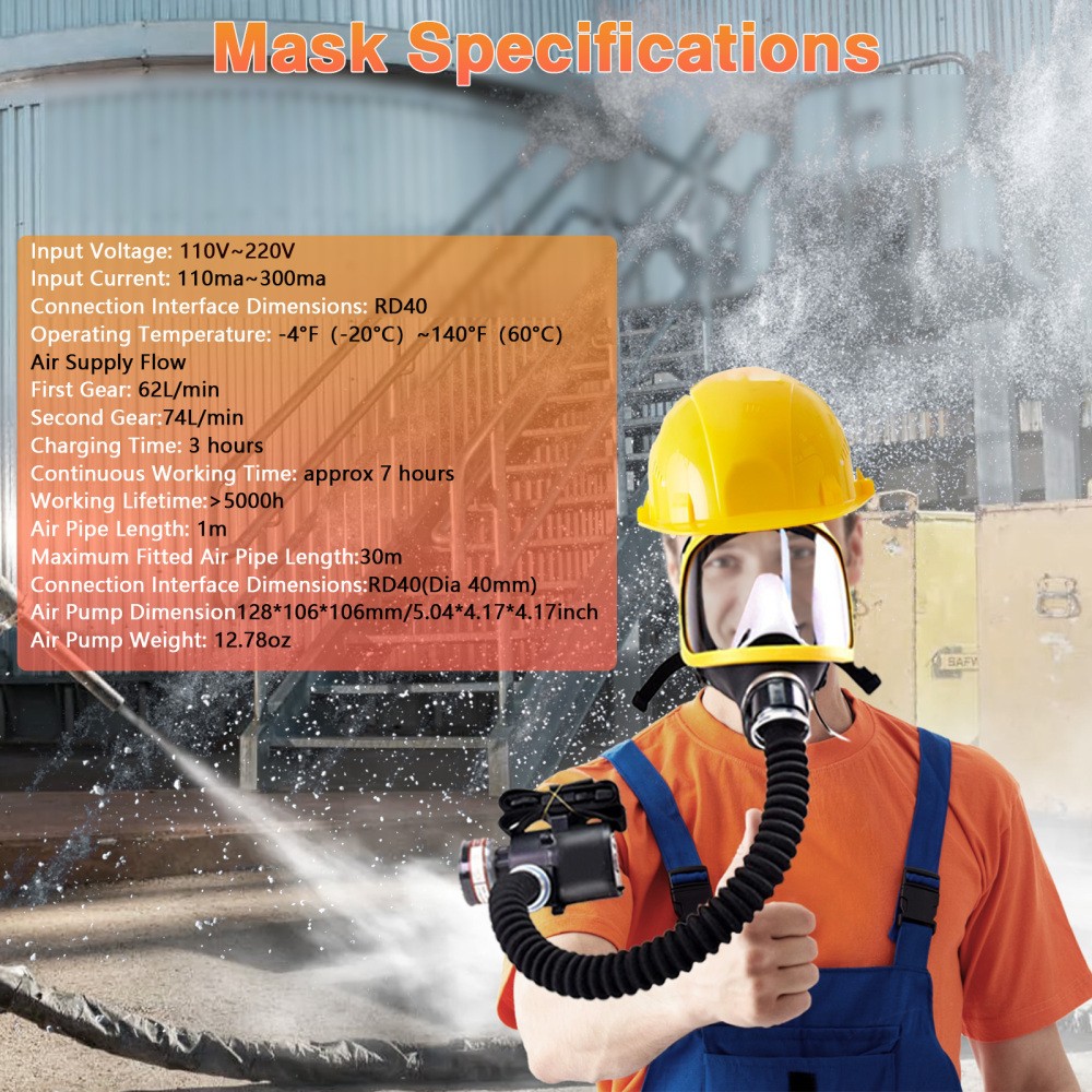 Powered Air Purifying Respirators, Portable PAPR Respirator System for Industry