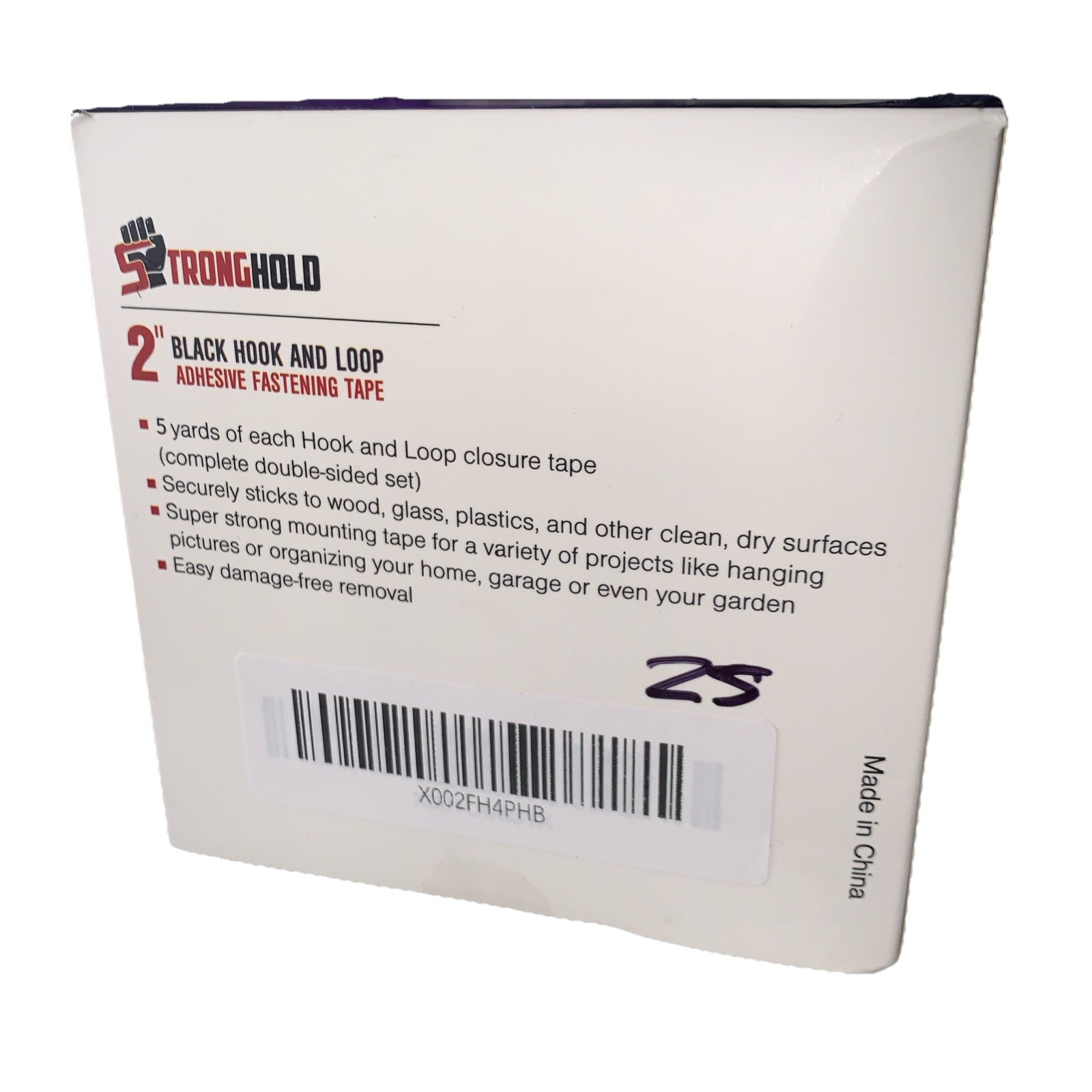 Stronghold 2 Inch Adhesive Fastening Tape Hook And Loop