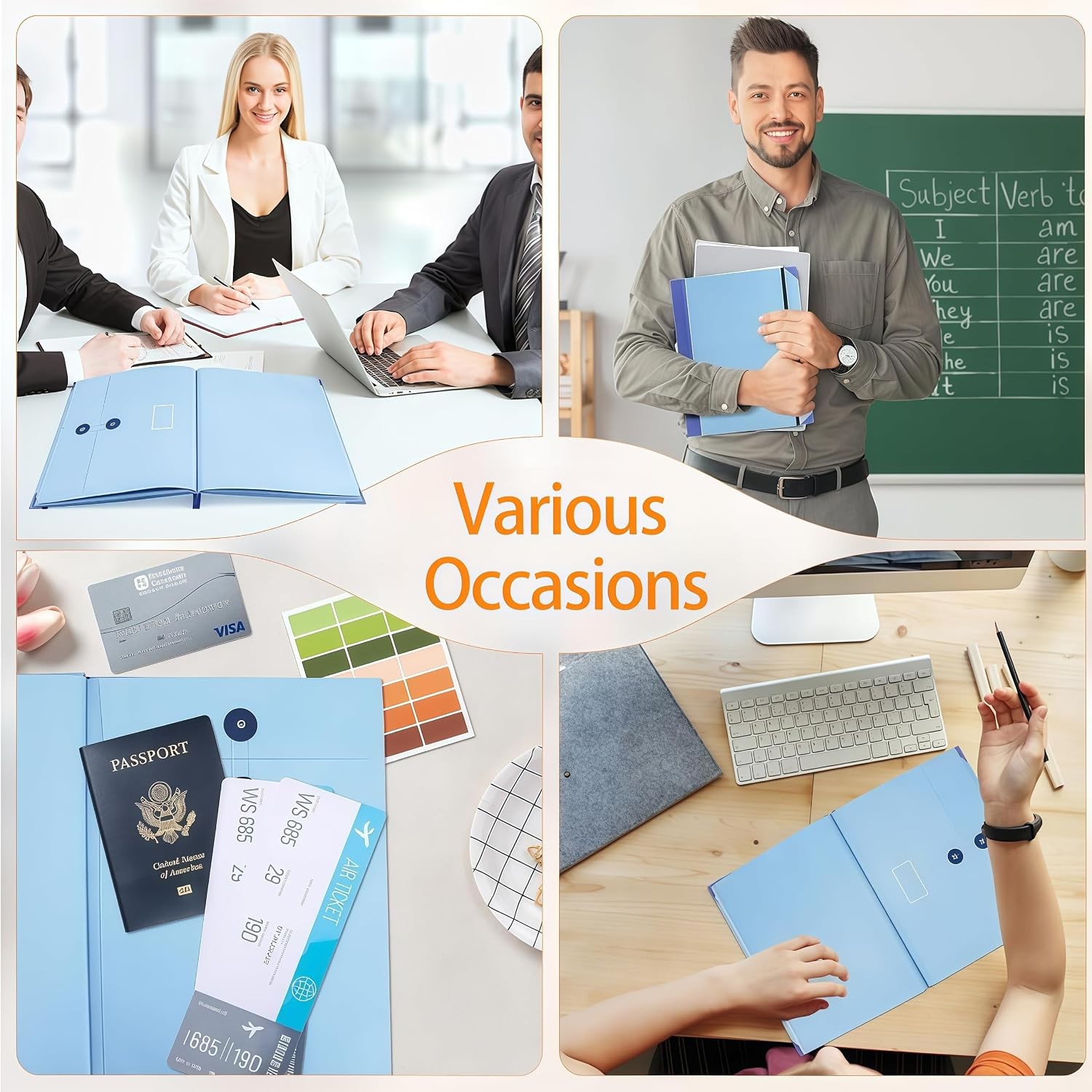 Important Document Organizer for Family Records, Home Filing System with Tabs