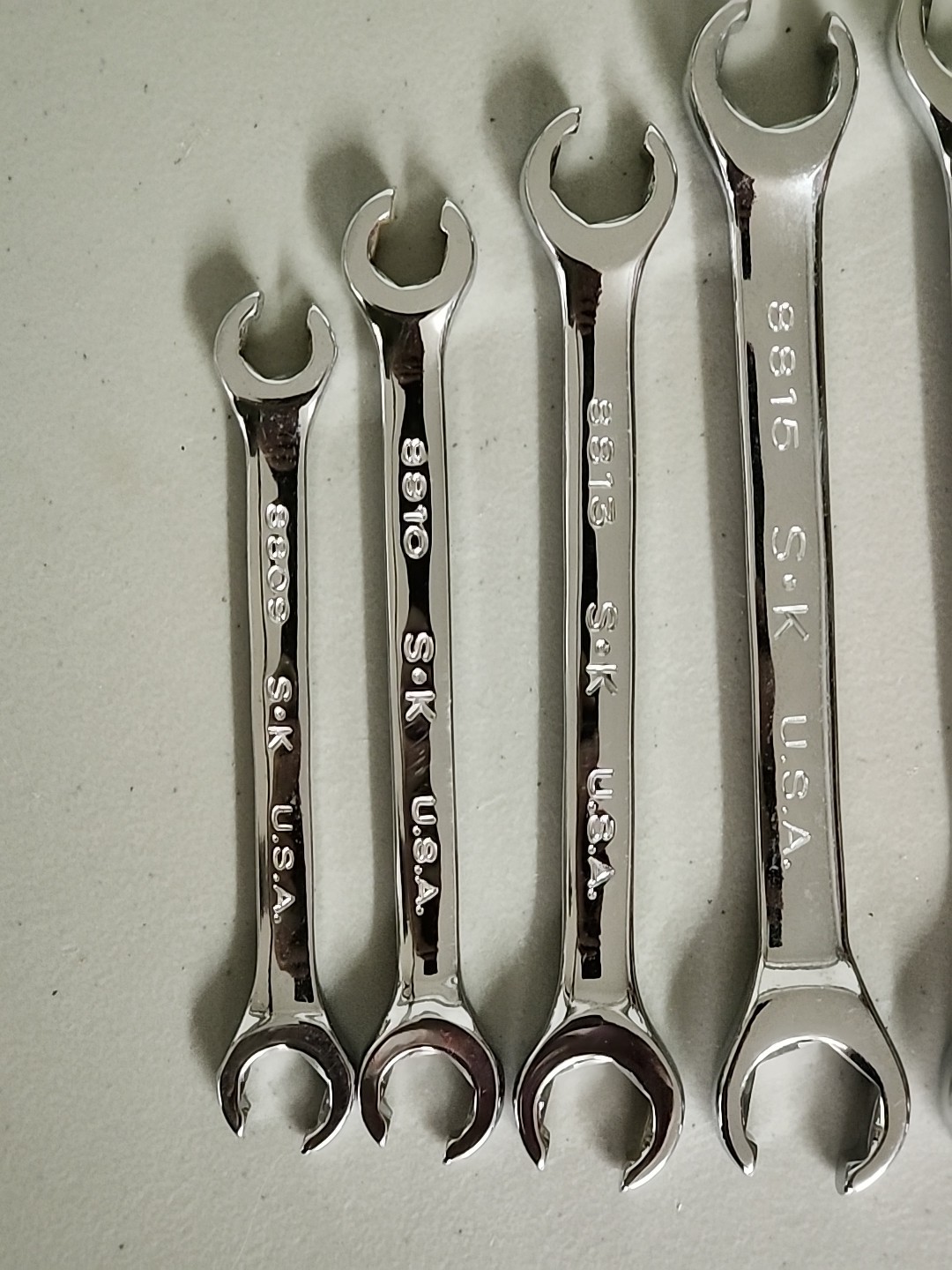 SK Tools USA 6 Piece Flare Nut Wrench Set 6 Point Metri 9MM to 21MM