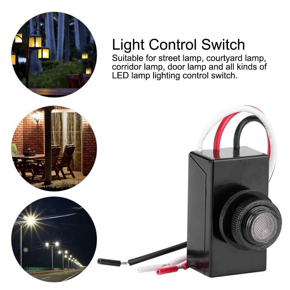 4pcs Dusk to Dawn Photocell Light Switch Auto ON Off Light Sensor Control Switch