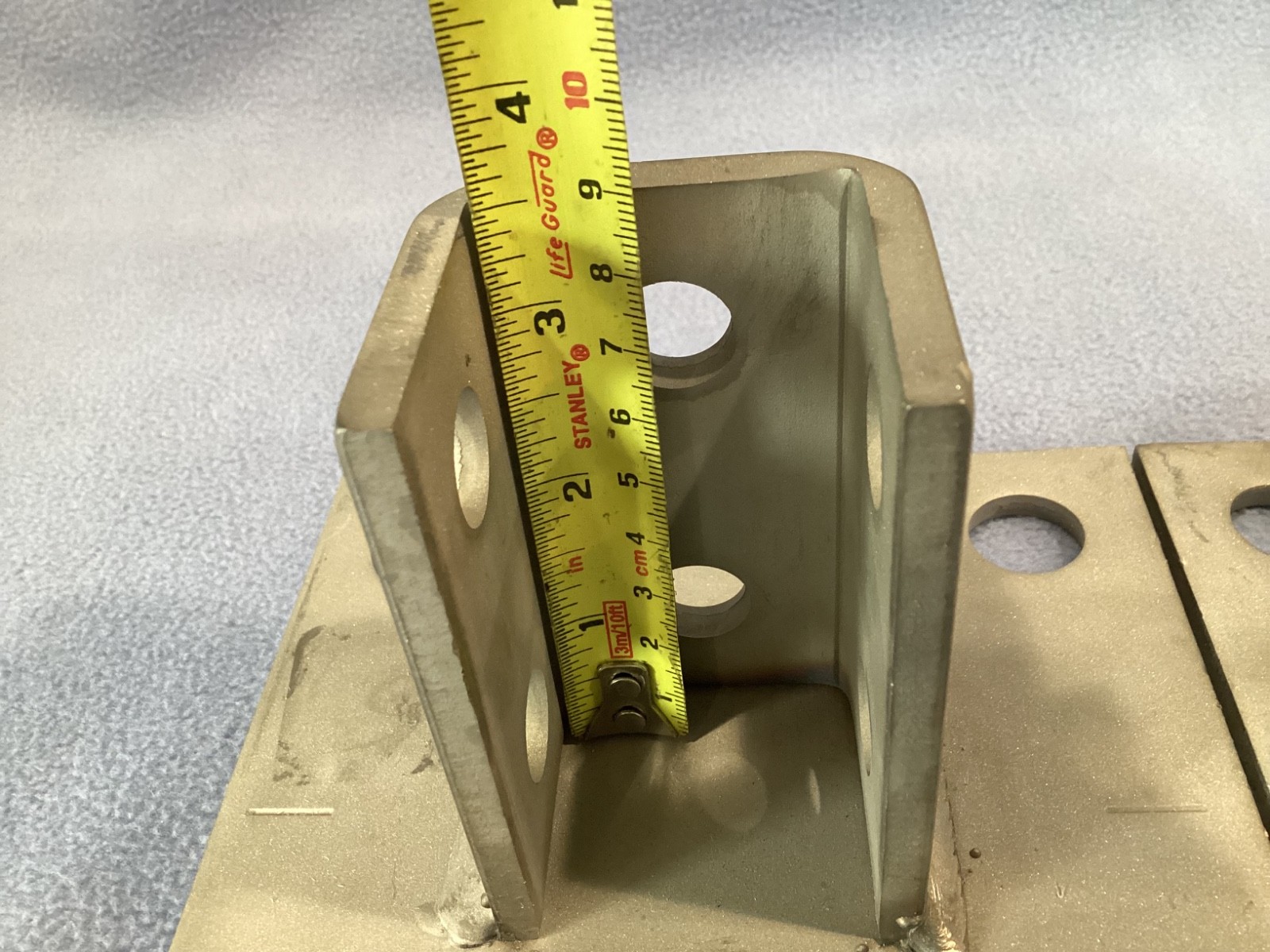 UNISTRUT STAINLESS STEEL FLOOR MOUNT BASE, QUANTITY OF 2