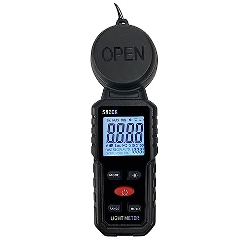 Digital Illuminance Light Meter Tester 200,000Lux (18,500FC) Luxmeter…